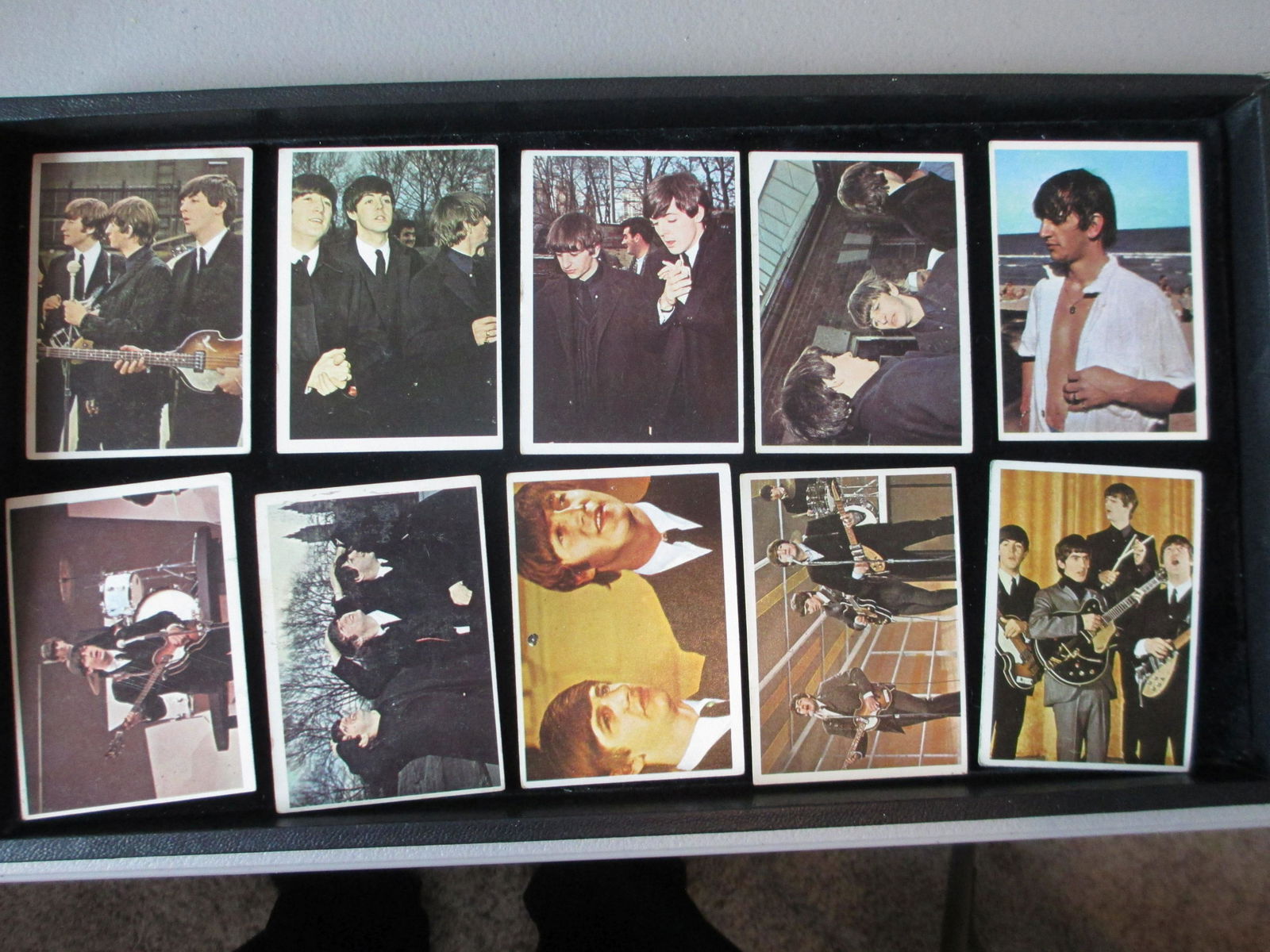 lot of 10 1964 beatles cards: vintage card lot