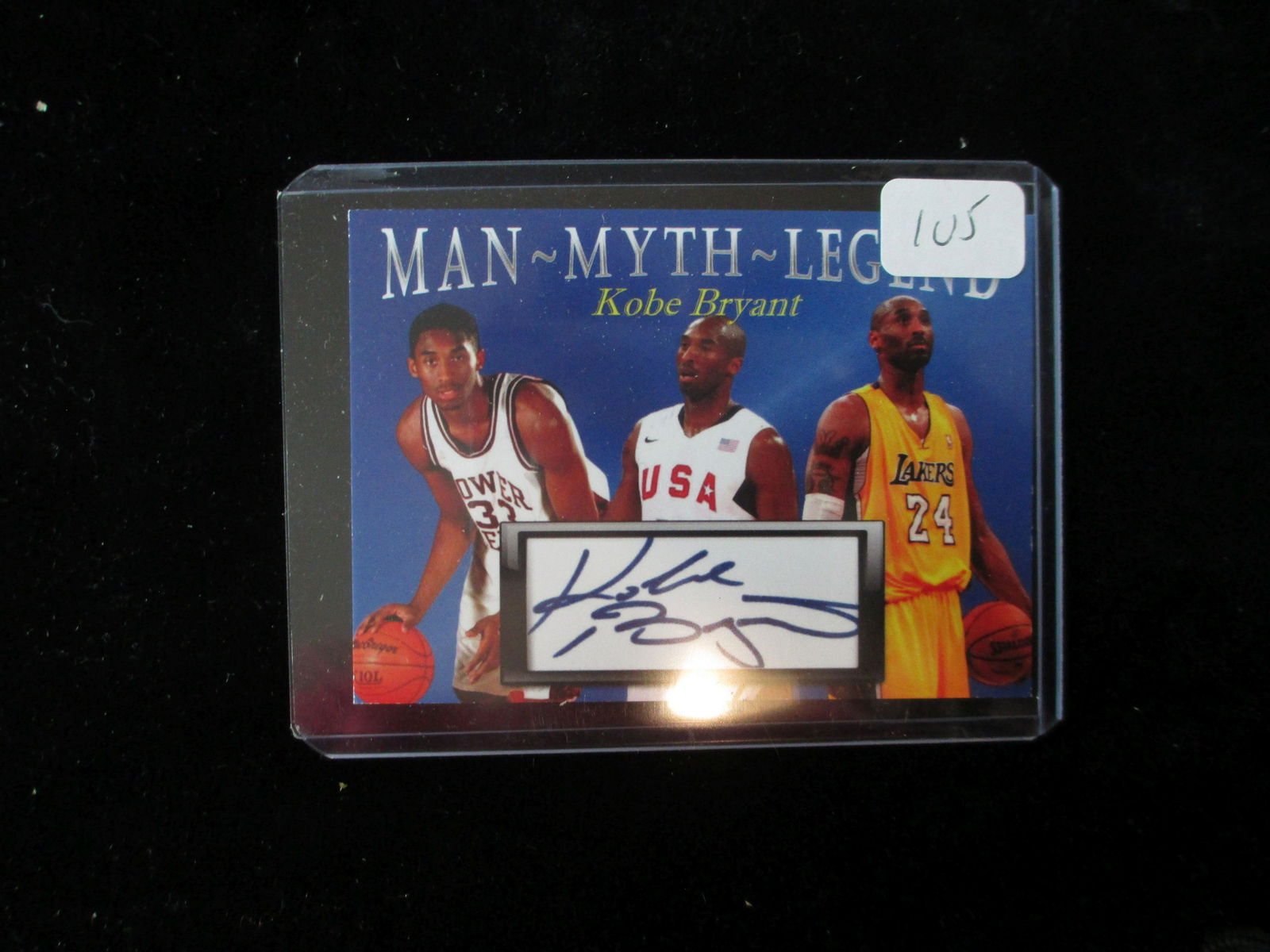 man myth legand kobe bryant facsimile auto (1 of 1)