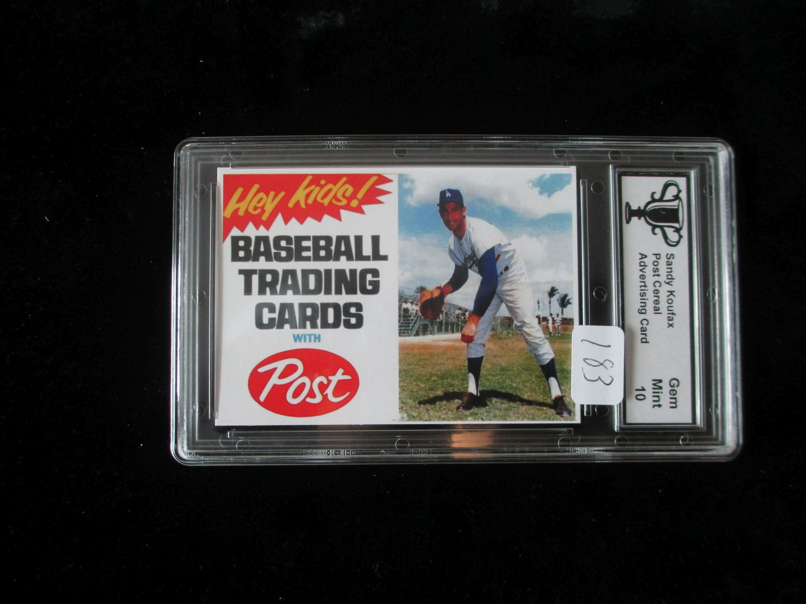 trophy graded sandy koufax post cereal mint 10 (1 of 1)
