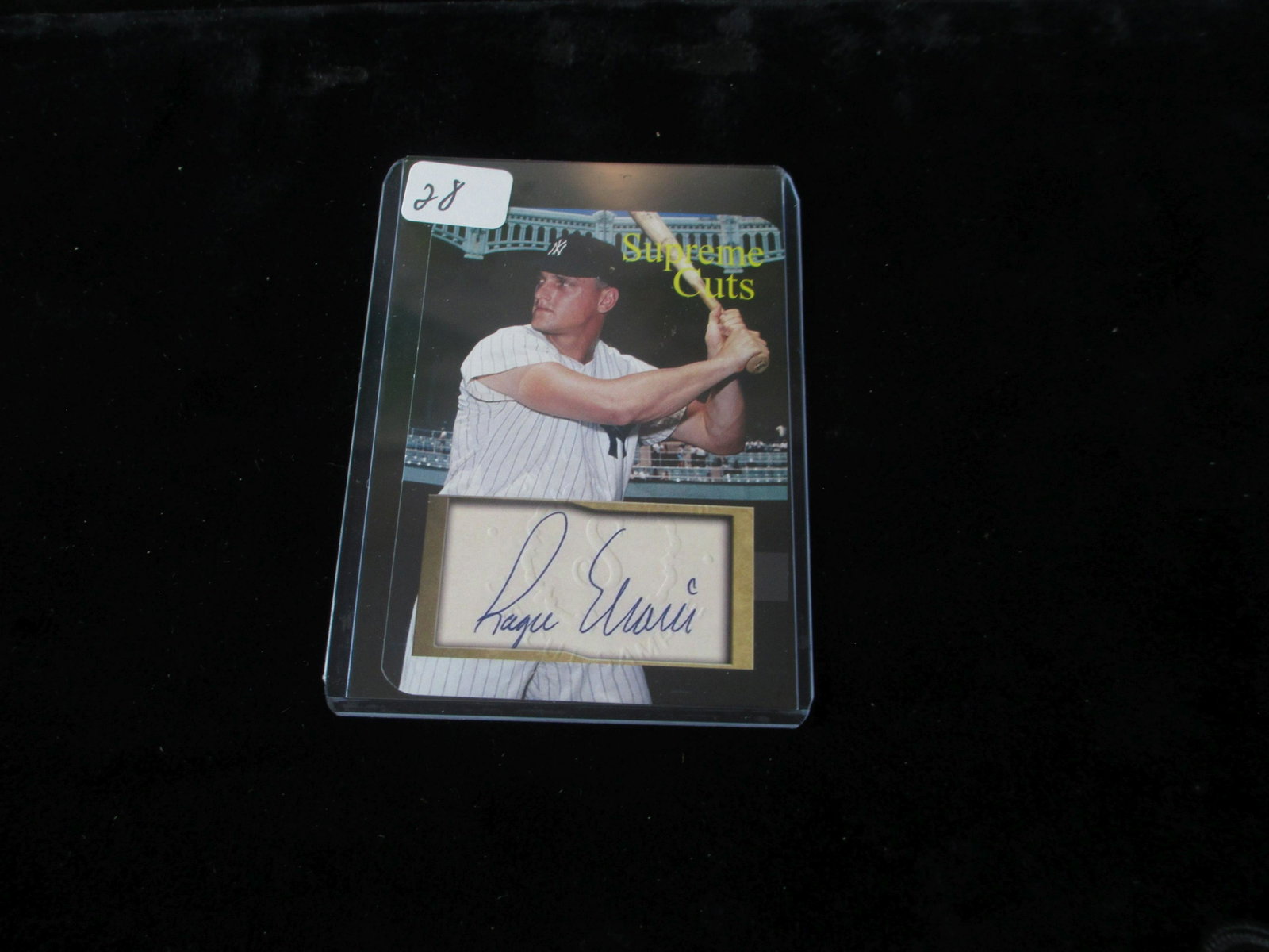 roger maris facsimile auto: new york yankees