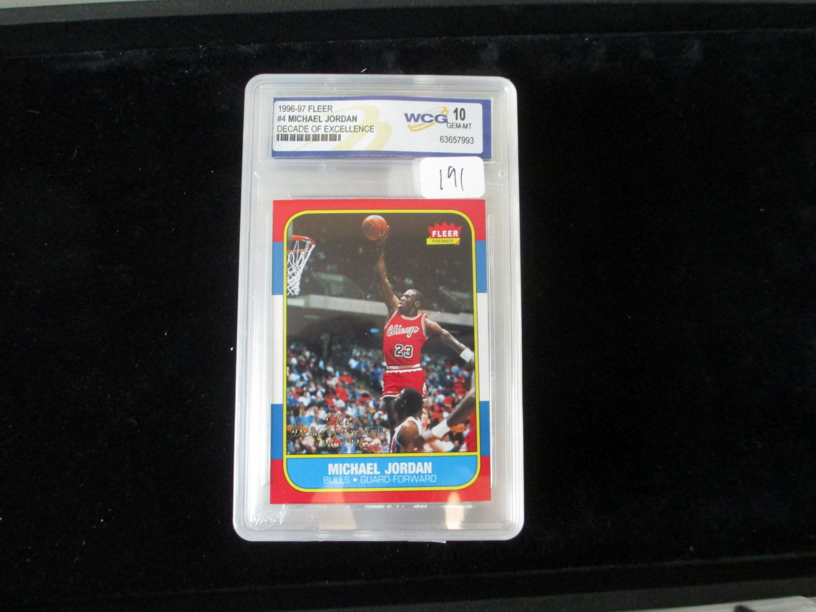 wcg graded mint 10 1996 michael jordan decade of (1 of 1)