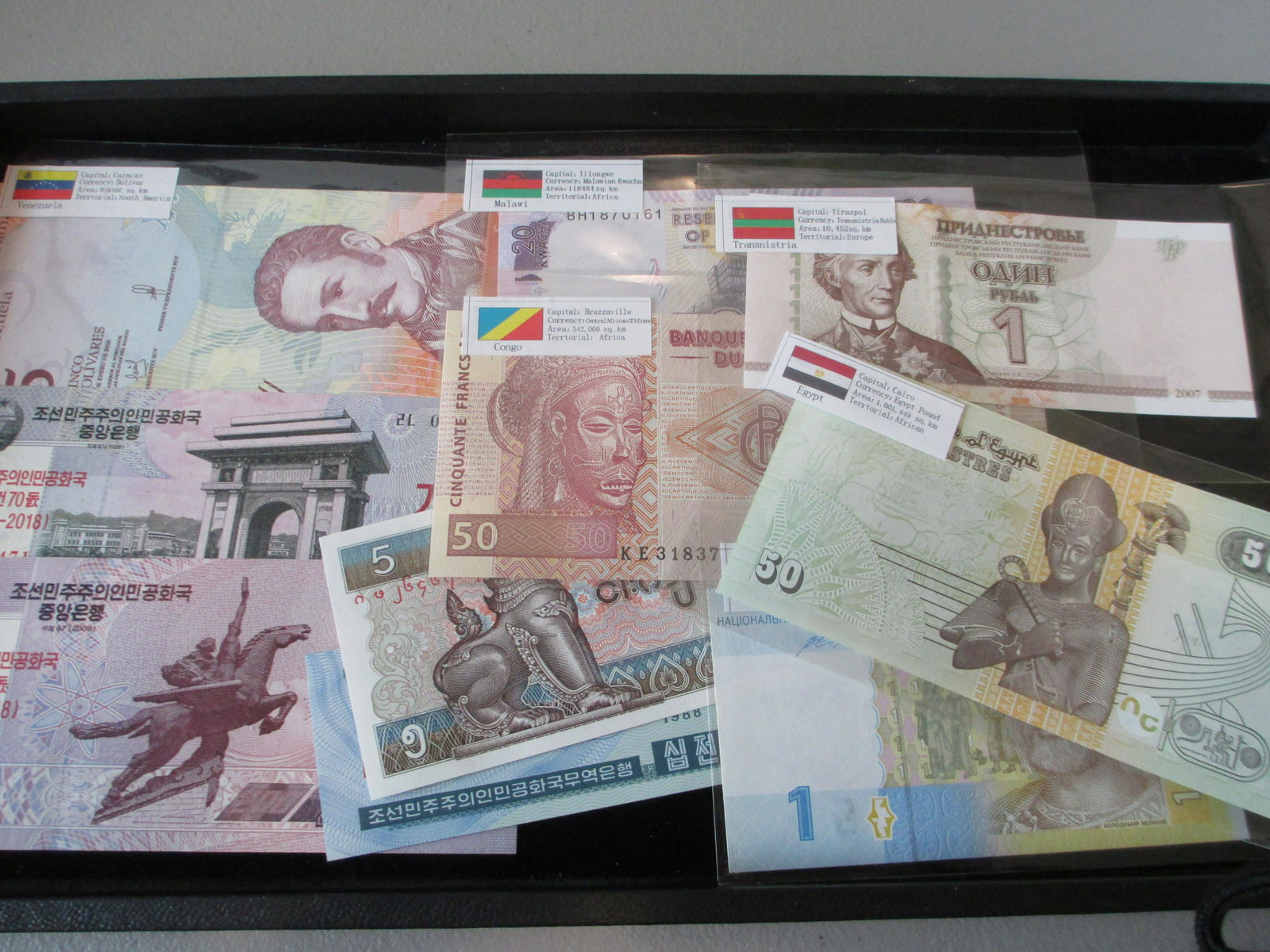 lot of 10 foreign notes: nice mixture