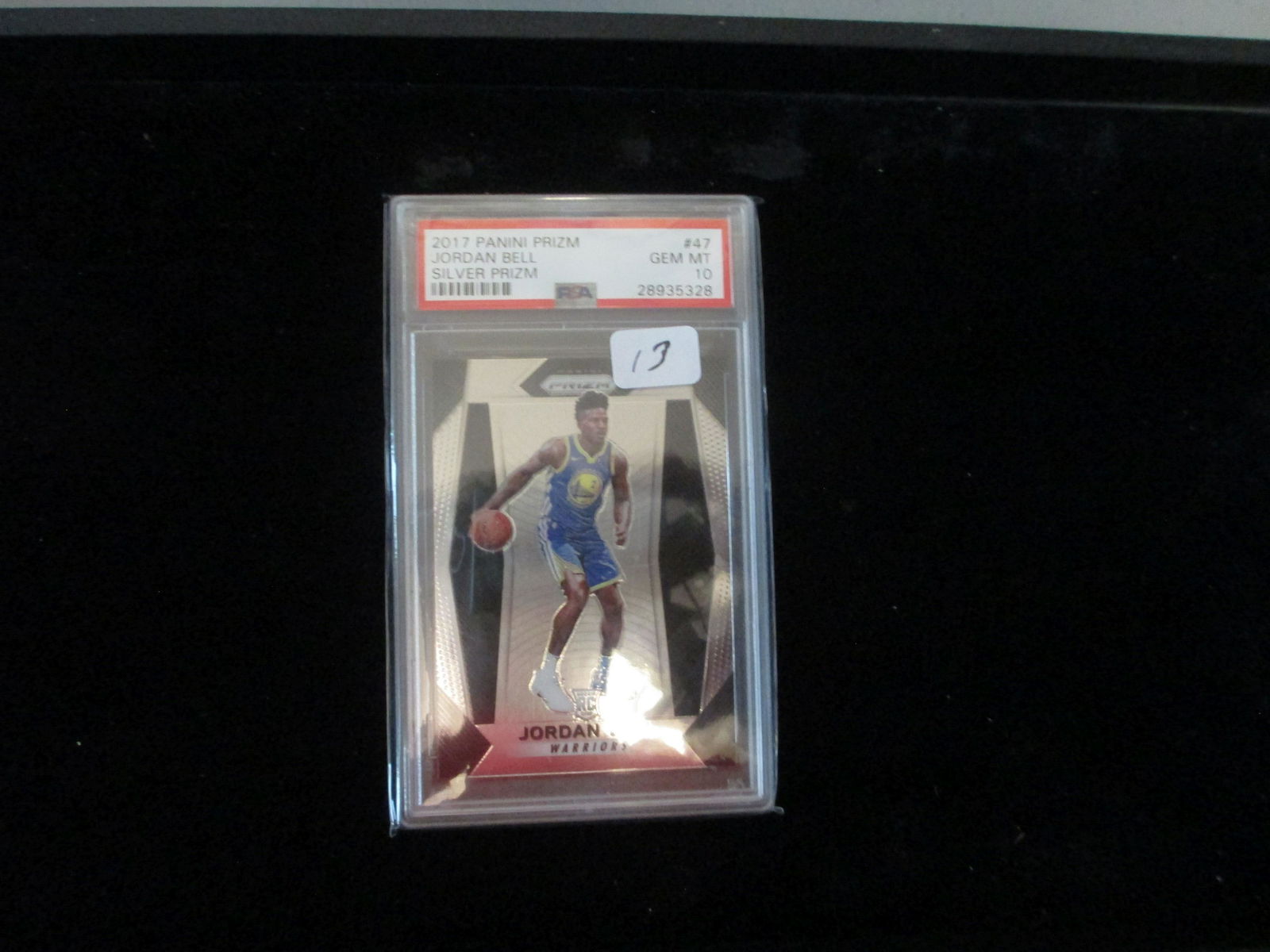 psa graded 2017 jordan bell silver prizm mint 10 (1 of 1)