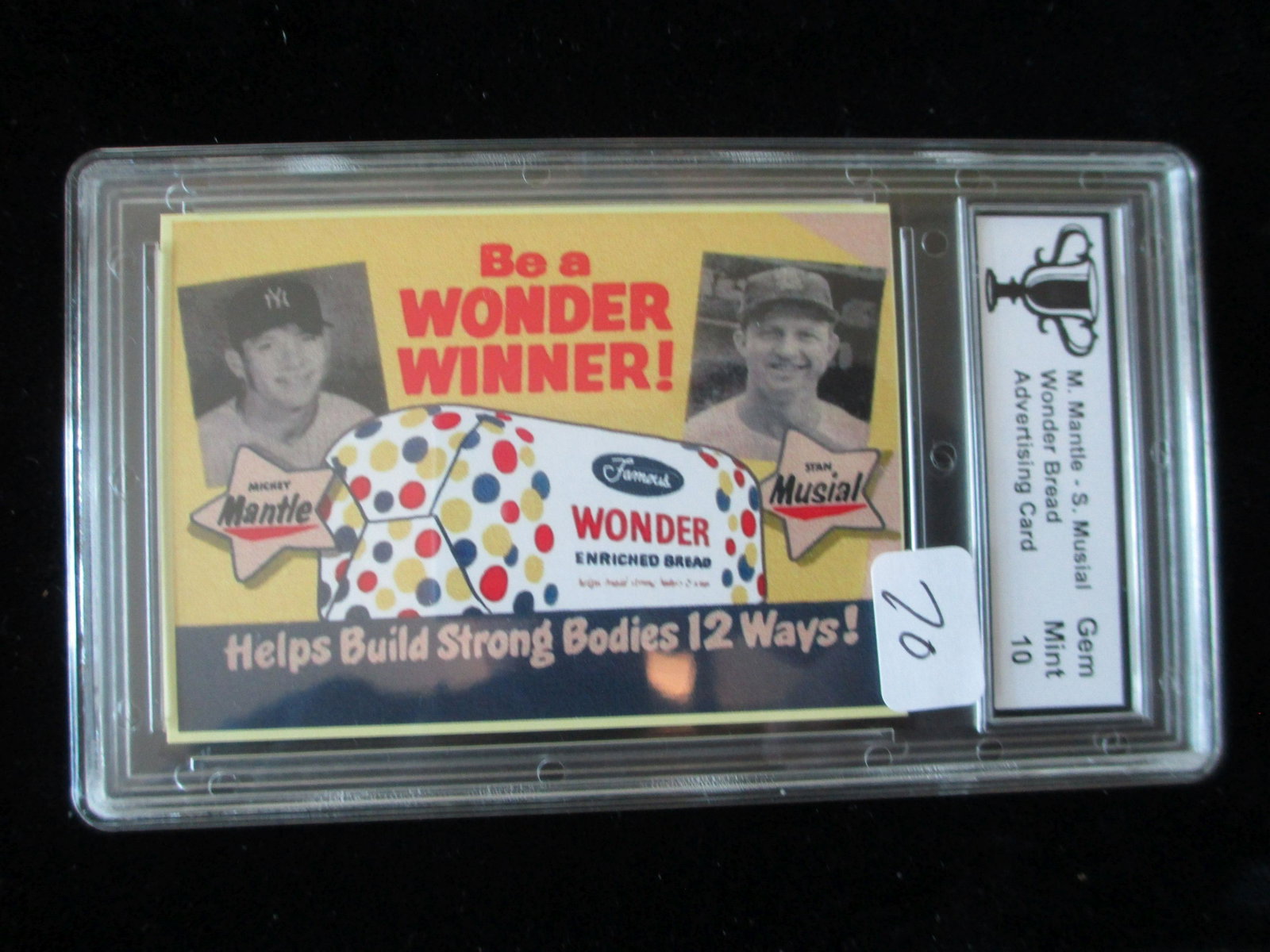 trophy graded mint 10 mickey mante,stan musial wonder: a perfectly graded card