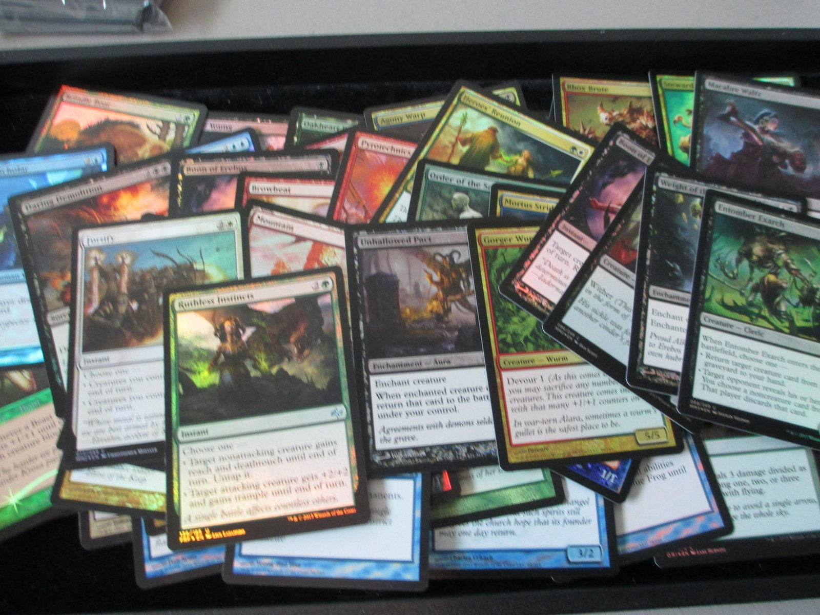lot of 50 magic foil cards all foils: all foil lot