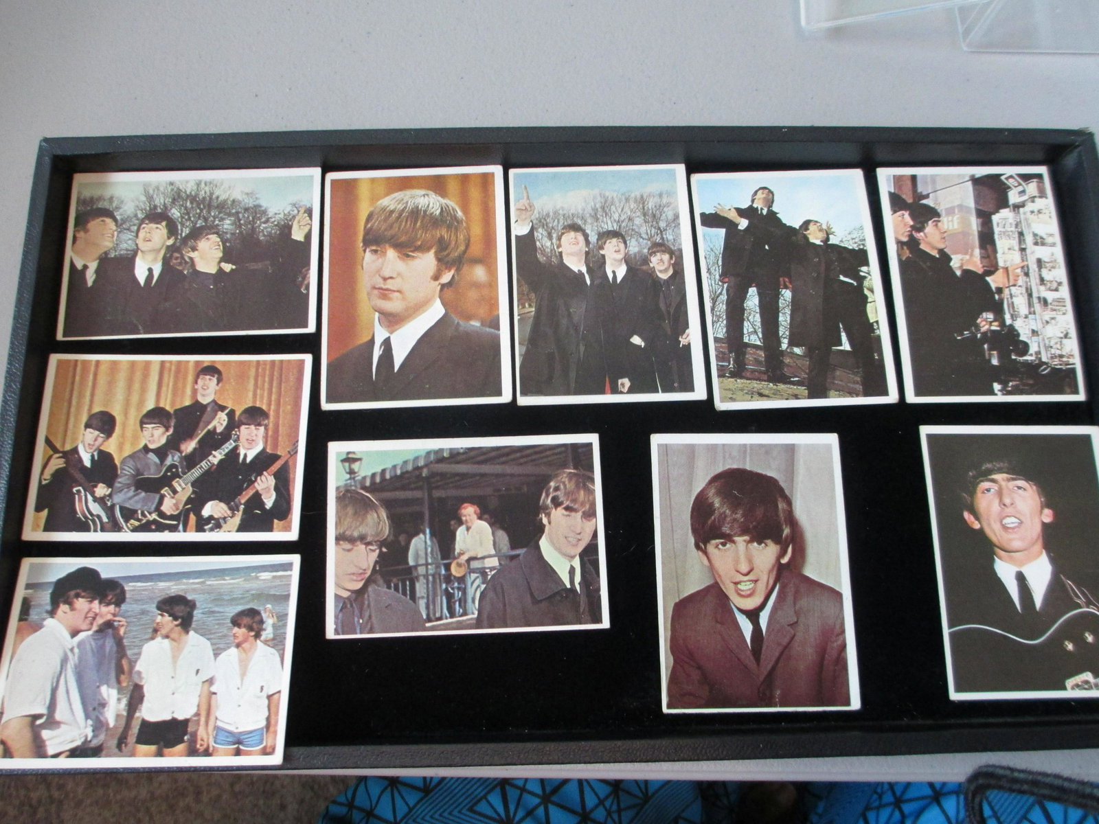lot of 10 vintage beatles cards from 1964: vintage lot
