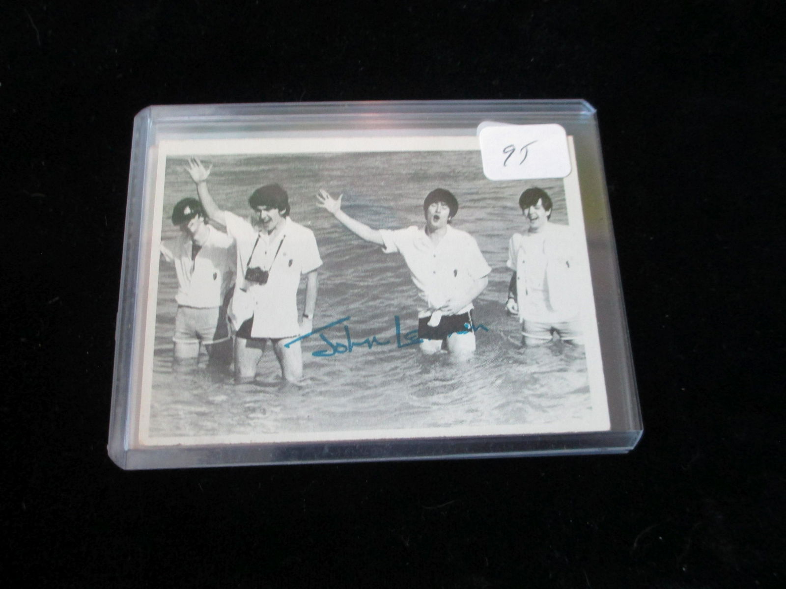 john lennon signed 1964 card no coa (1 of 1)