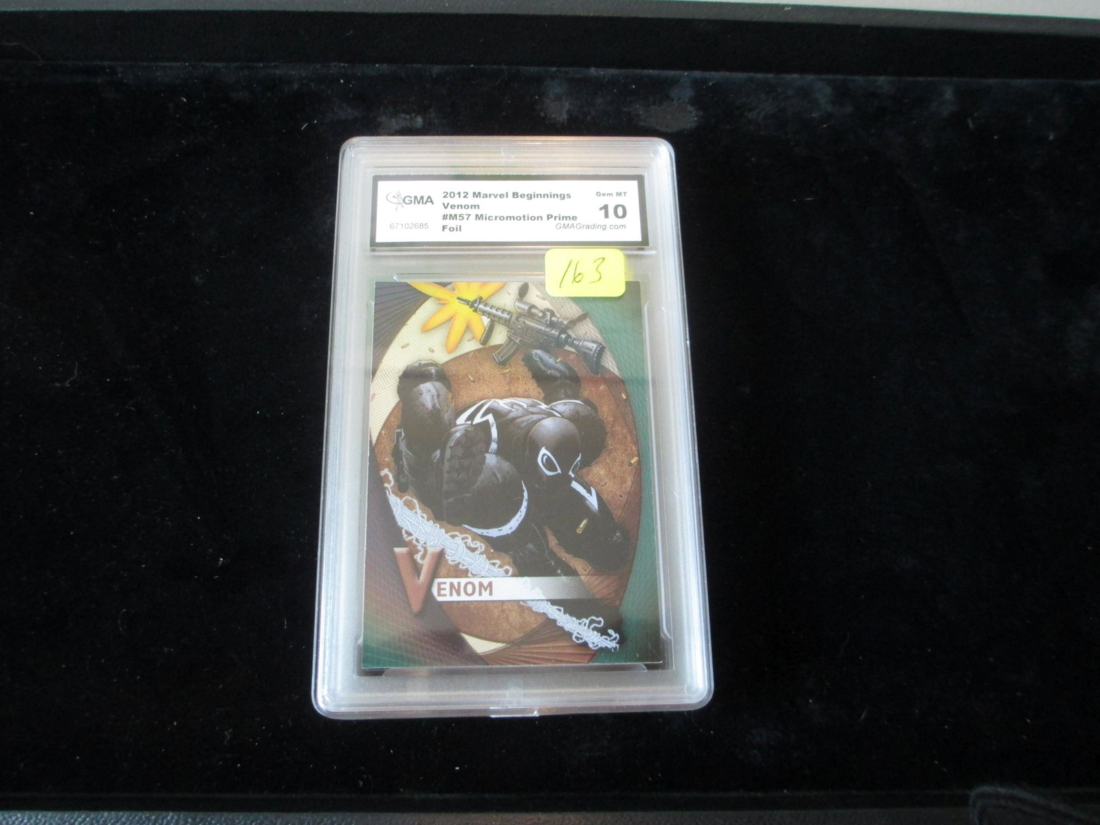 gma graded foil 2012 vemom mint 10: a nice graded card