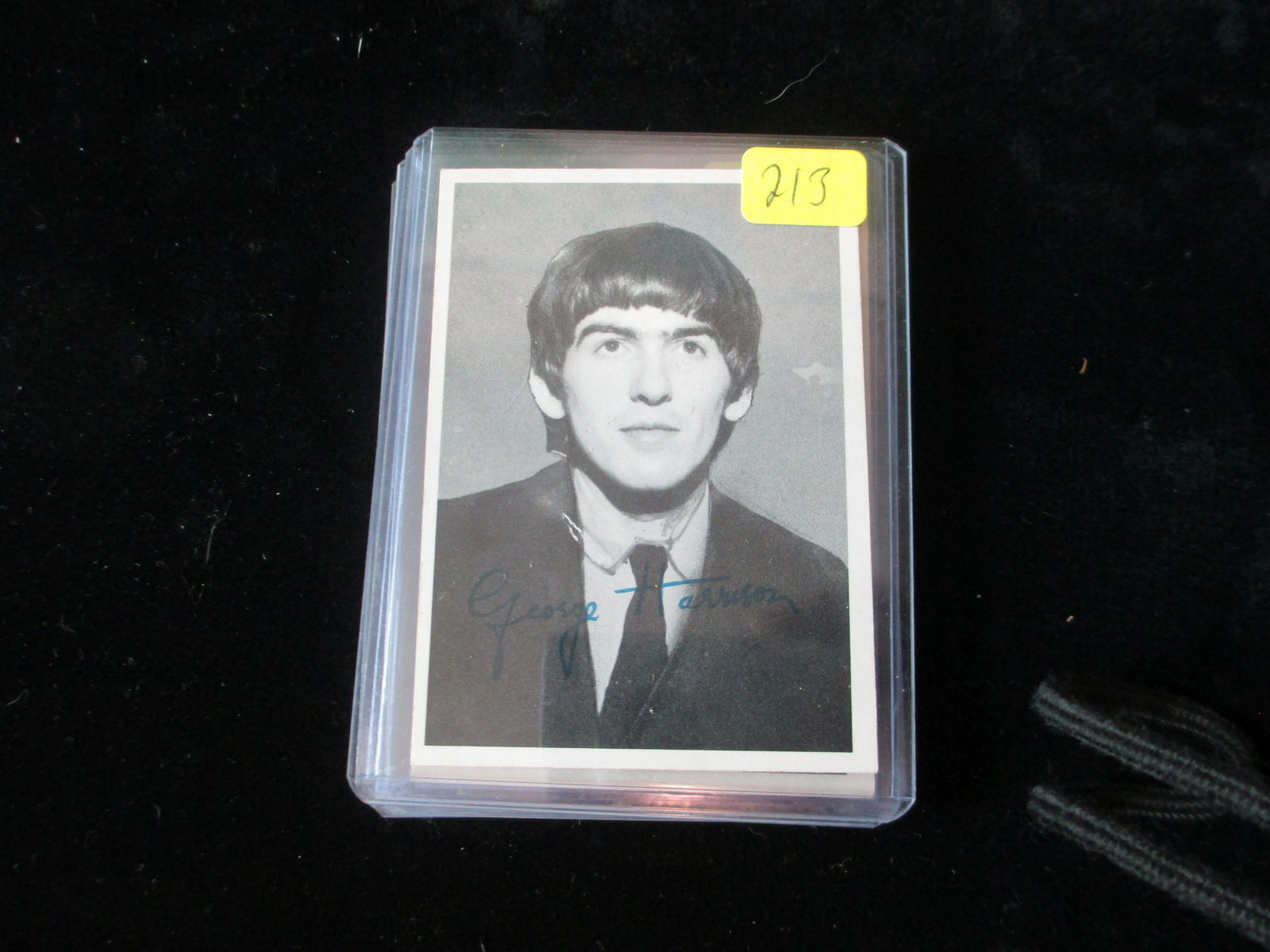 vintage 1964 beatles card george harrison no coa (1 of 1)