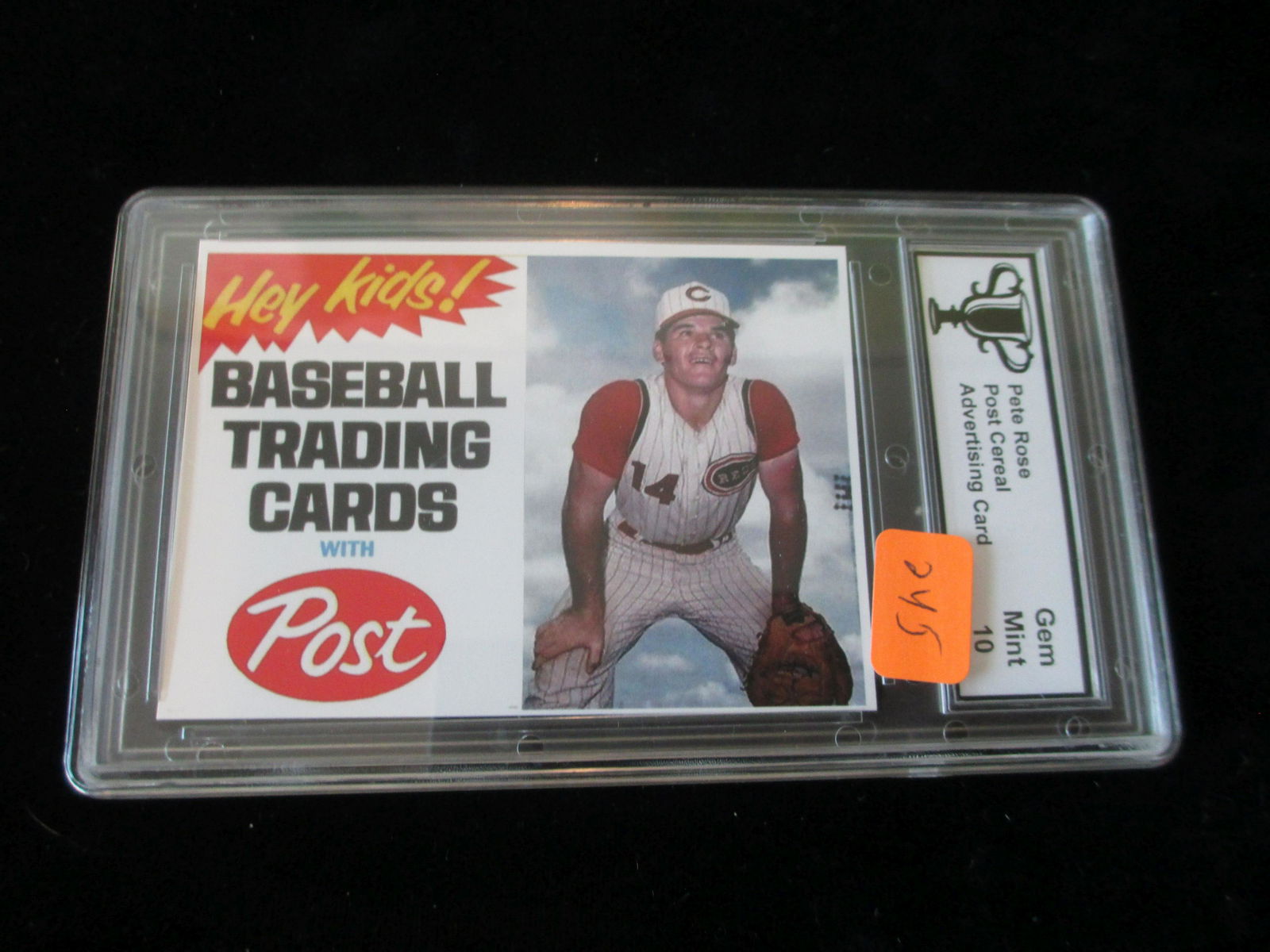 trophy graded post pete rose mint 10 post cereal (1 of 1)