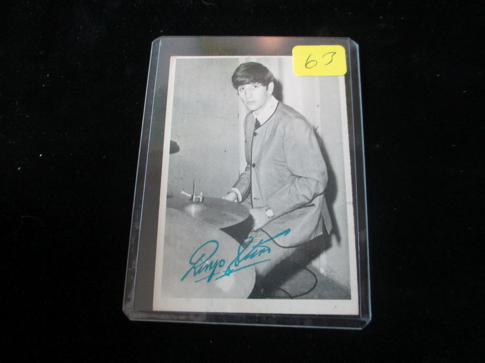 vintage 1964 beatles signed ringo star card: no coa