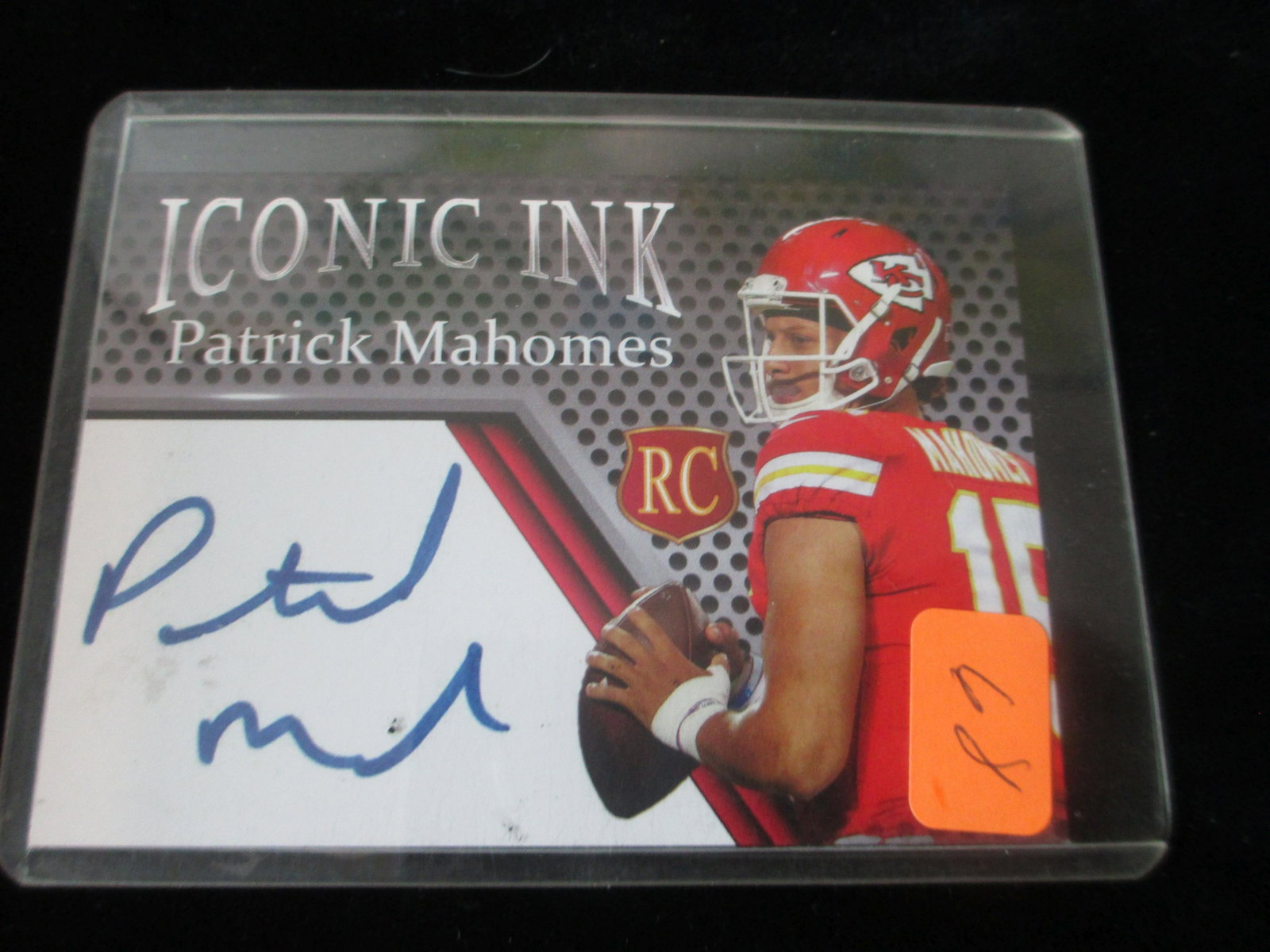 patrick mahomes facsimile auto: kansas city chiefs