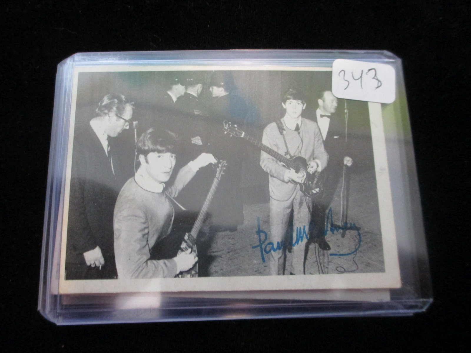 vintage 1964 paul mccartney signed card no coa: vintage card lot