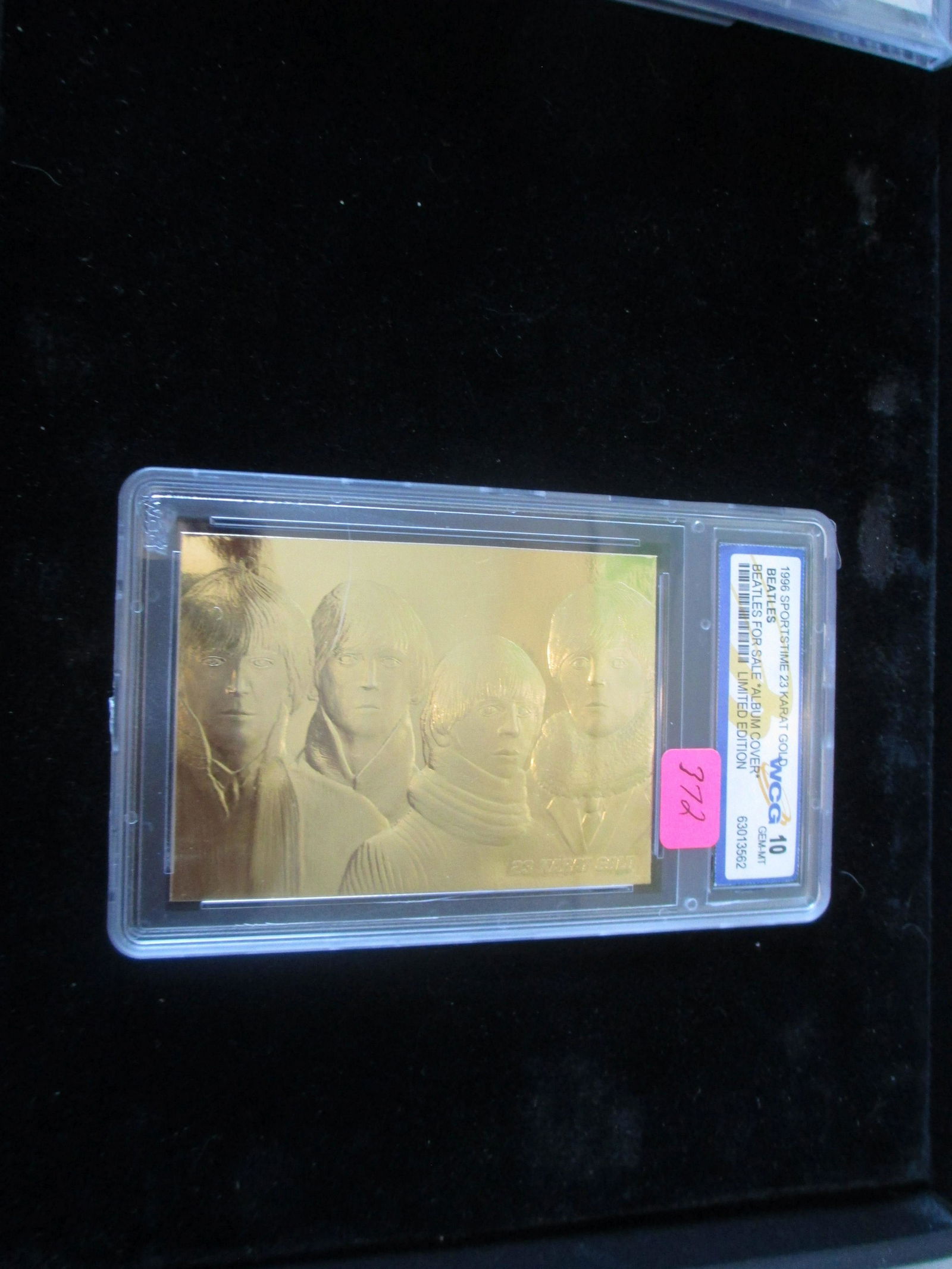 wcg graded 1996 beatles 23kt mint 10: graded card lot