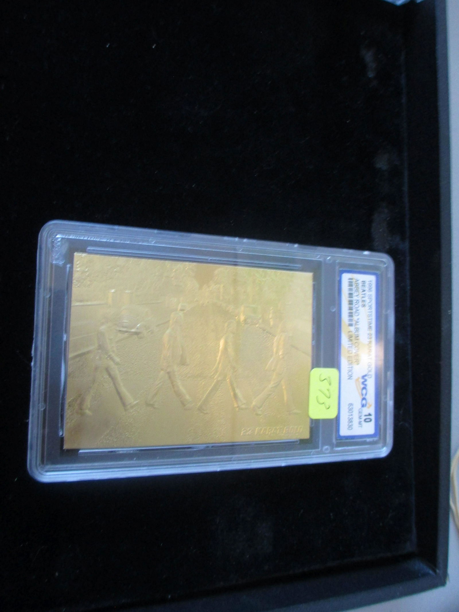 wcg graded 1996 beatles 23kt mint 10: graded card lot