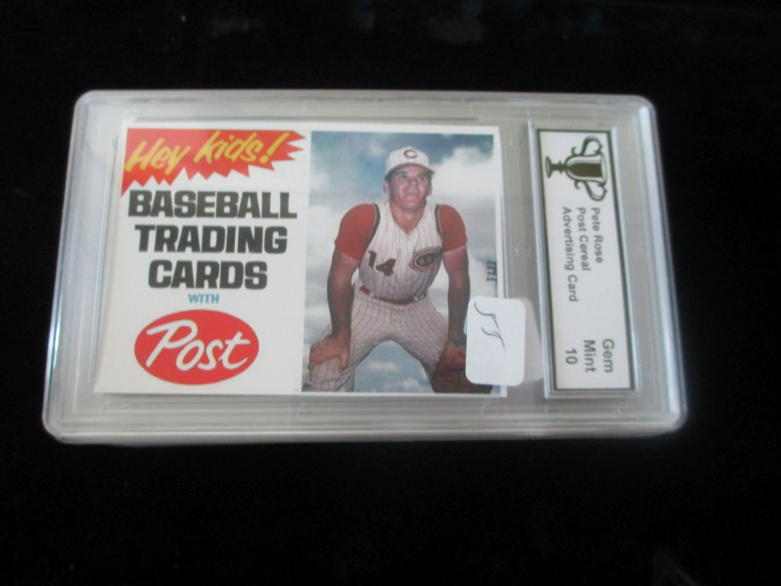 trophy graded pete rose mint 10 post cereal (1 of 1)