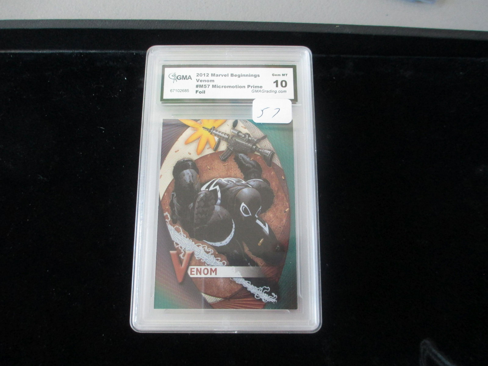 gma graded 2012 venom foil mint 10: nice graded card
