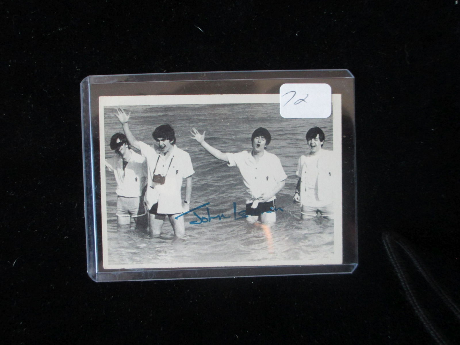 john lennon 1966 signed card no coa (1 of 1)