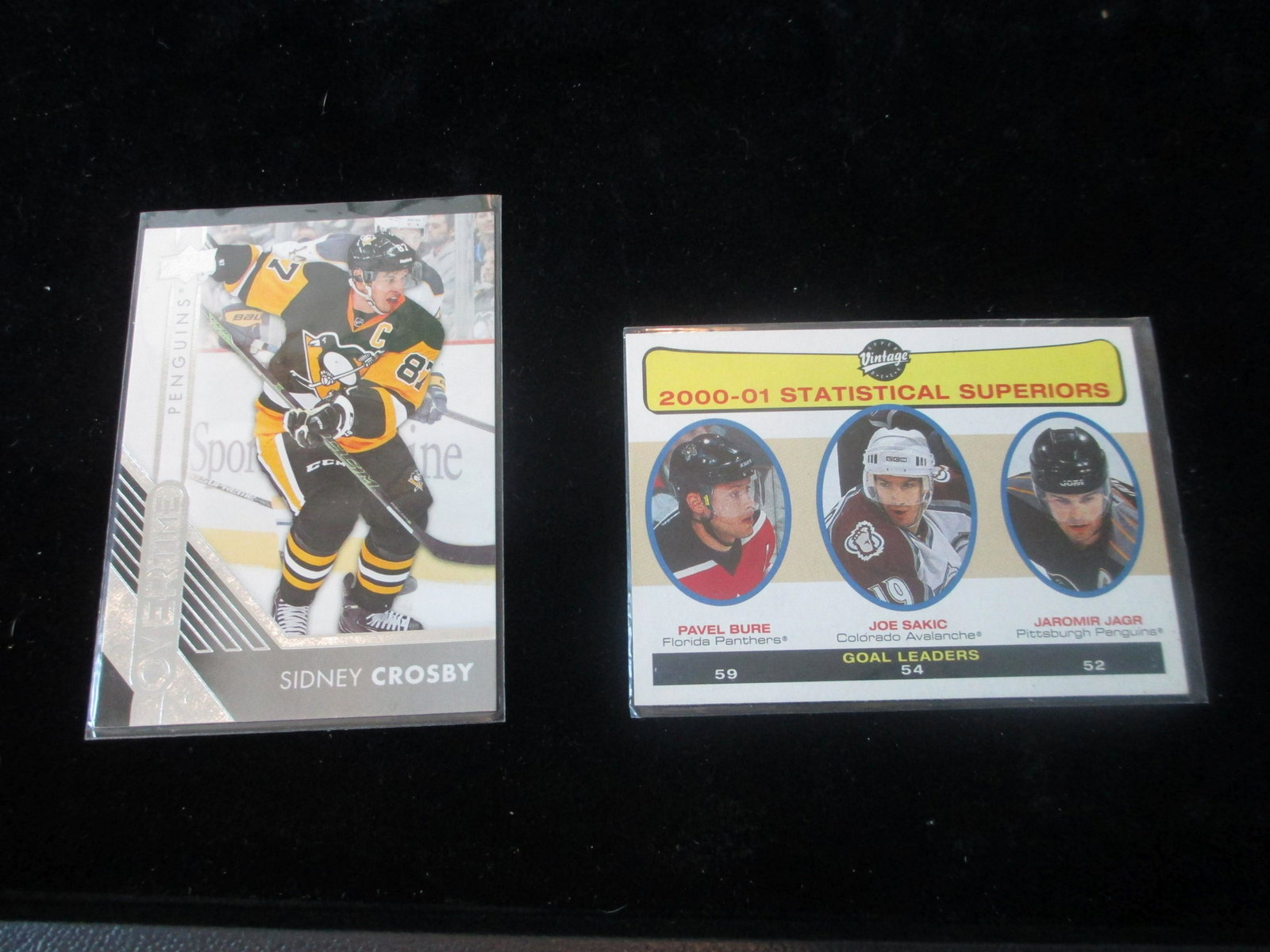 sidney crosby,jaromir jagr card: hockey