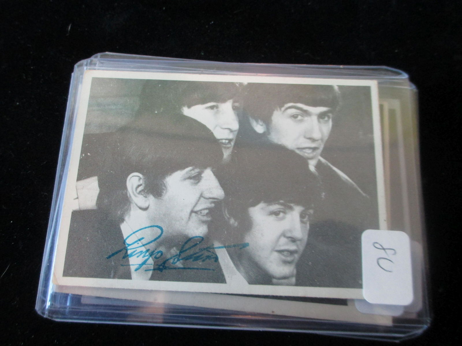 1966 beatles ringo starr signature card no coa (1 of 1)