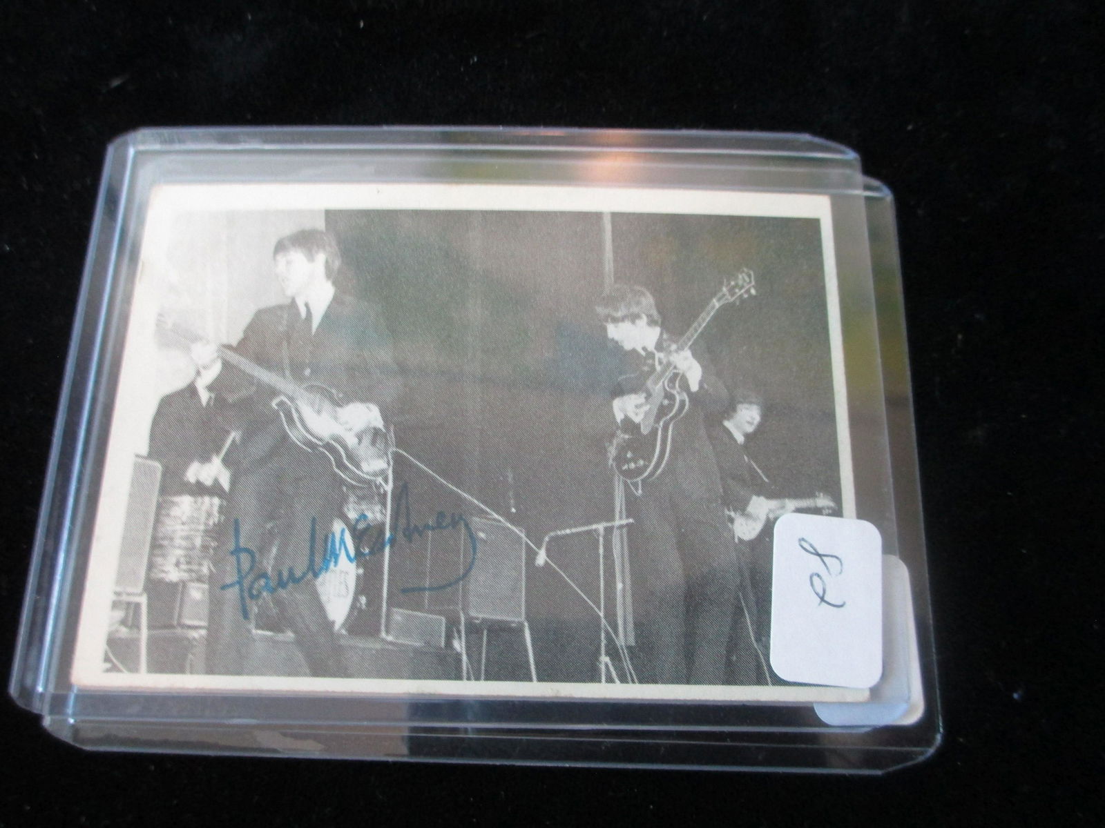 1966 beatles paul mccartney card no coa: beatles