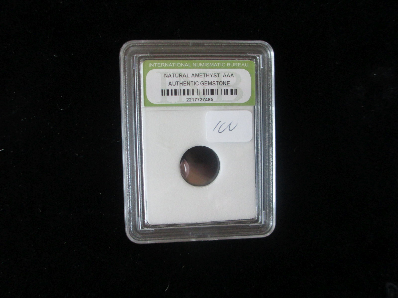 international numismatic bureau graded natural amethyst: nice graded lot