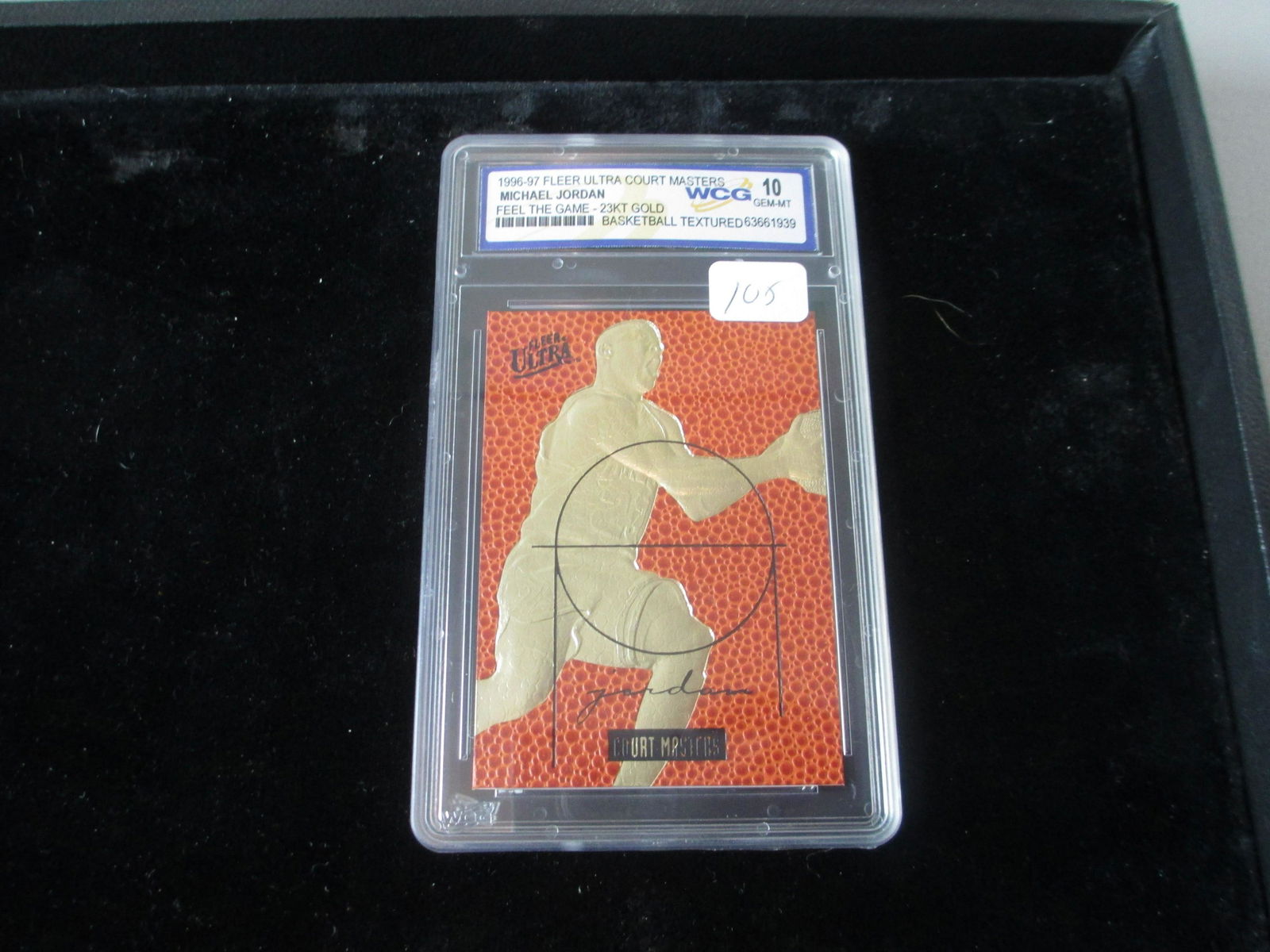 wcg graded 1996 michael jordan 23kt gold mint 10 (1 of 1)