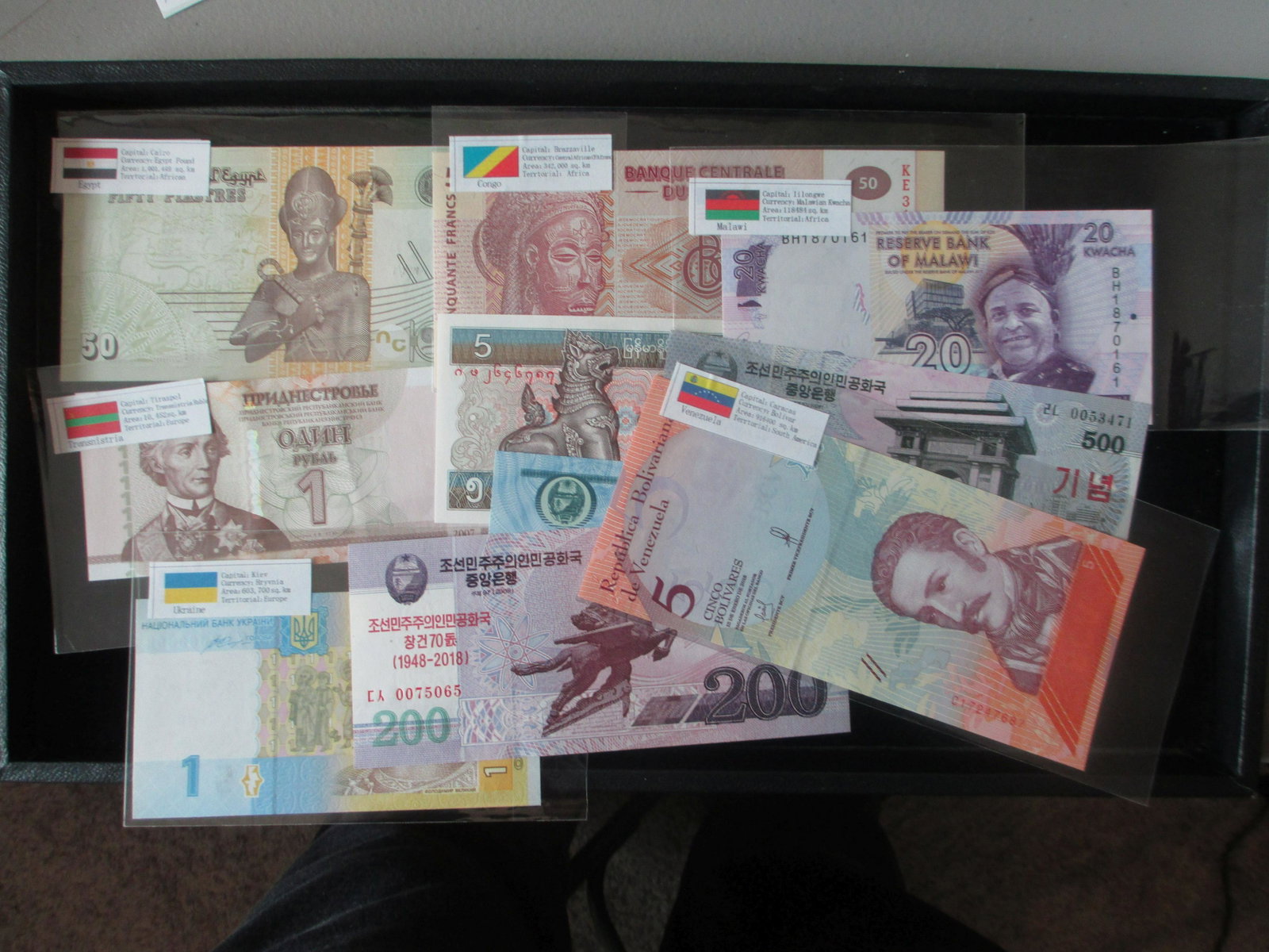 lot of 10 foreign notes: nice lot