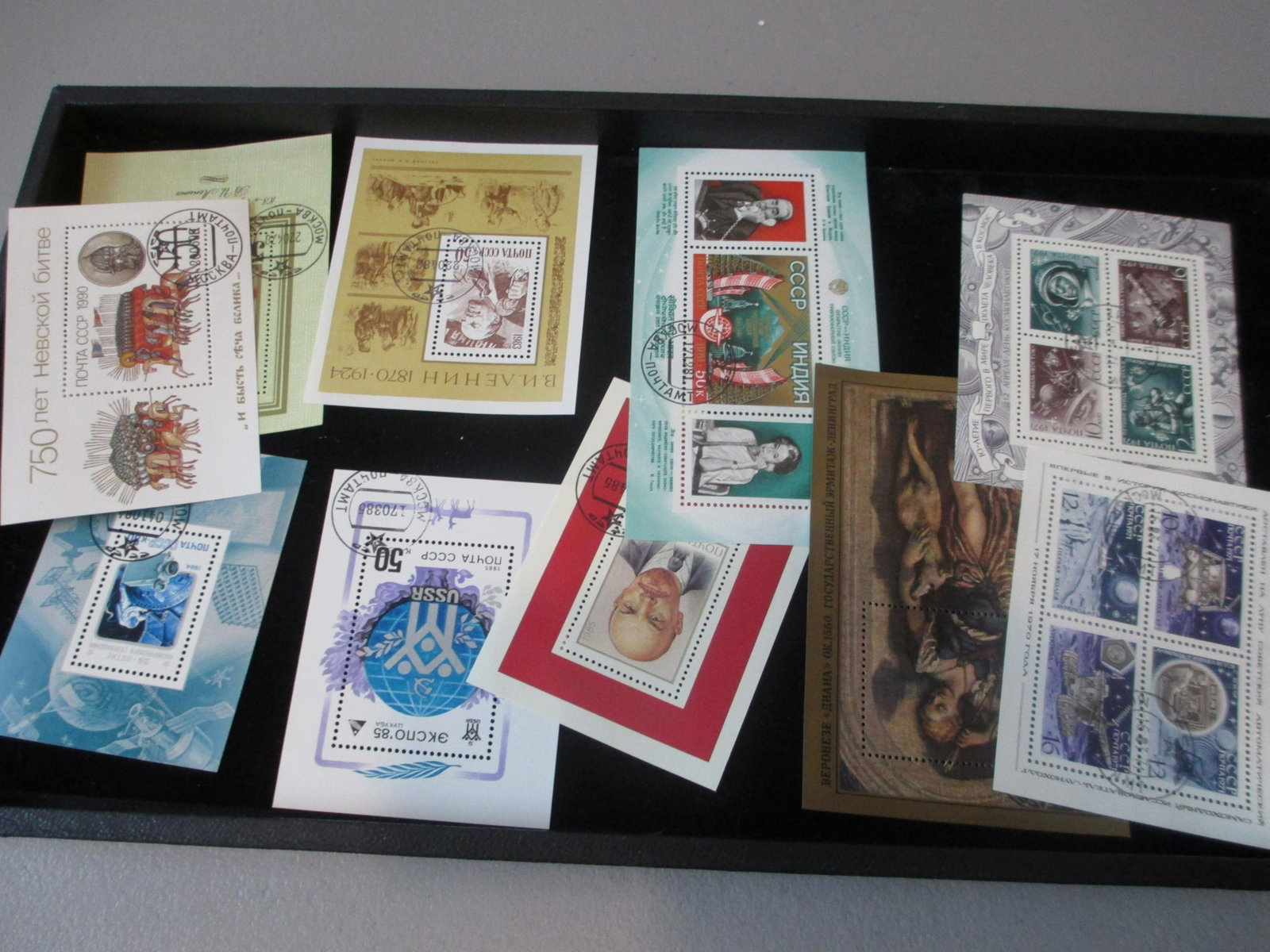 lot of 10 soviet union souvinir sheets: rare lot