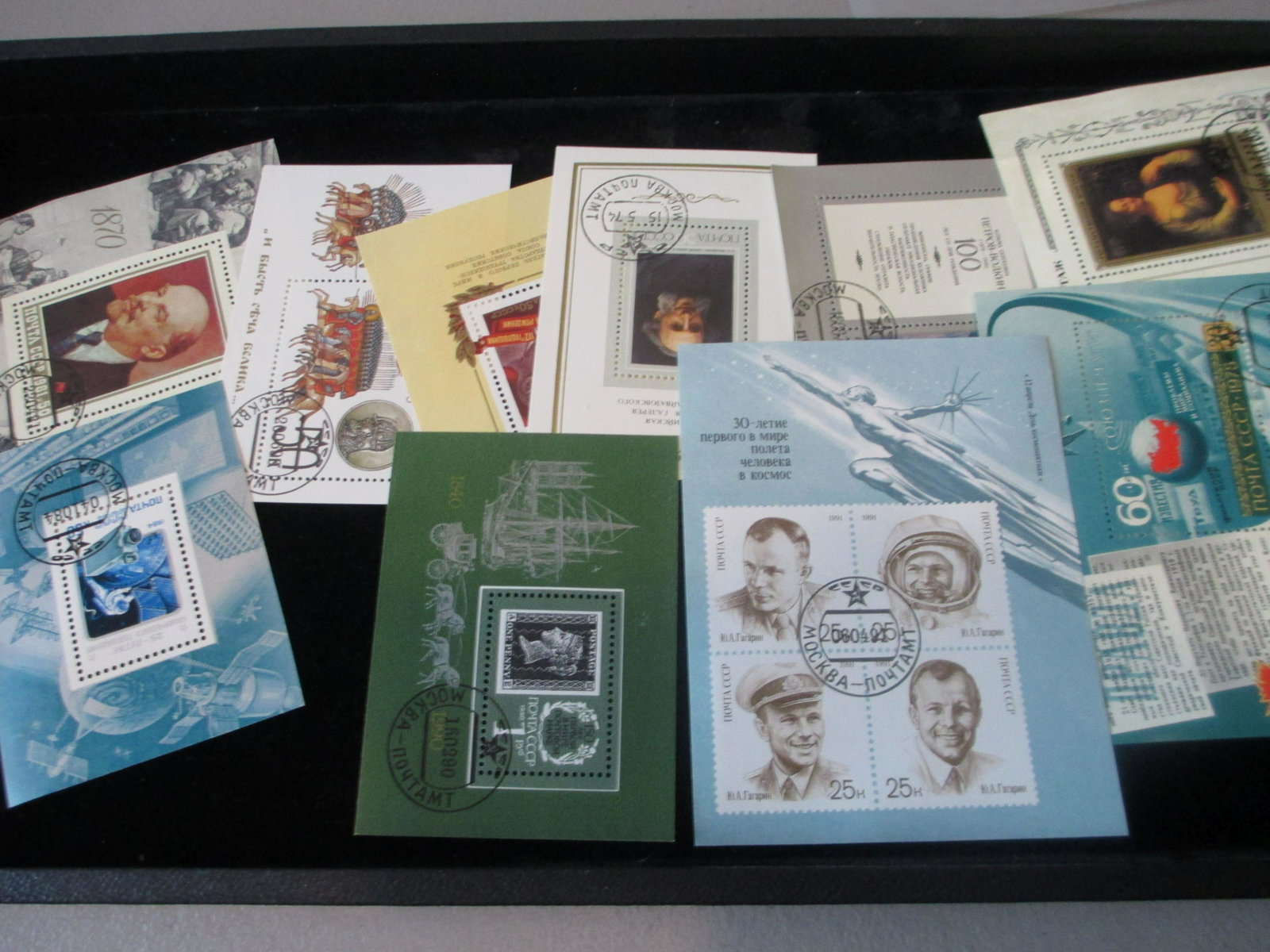 lot of 10 soviet union souvinir sheets: rare lot