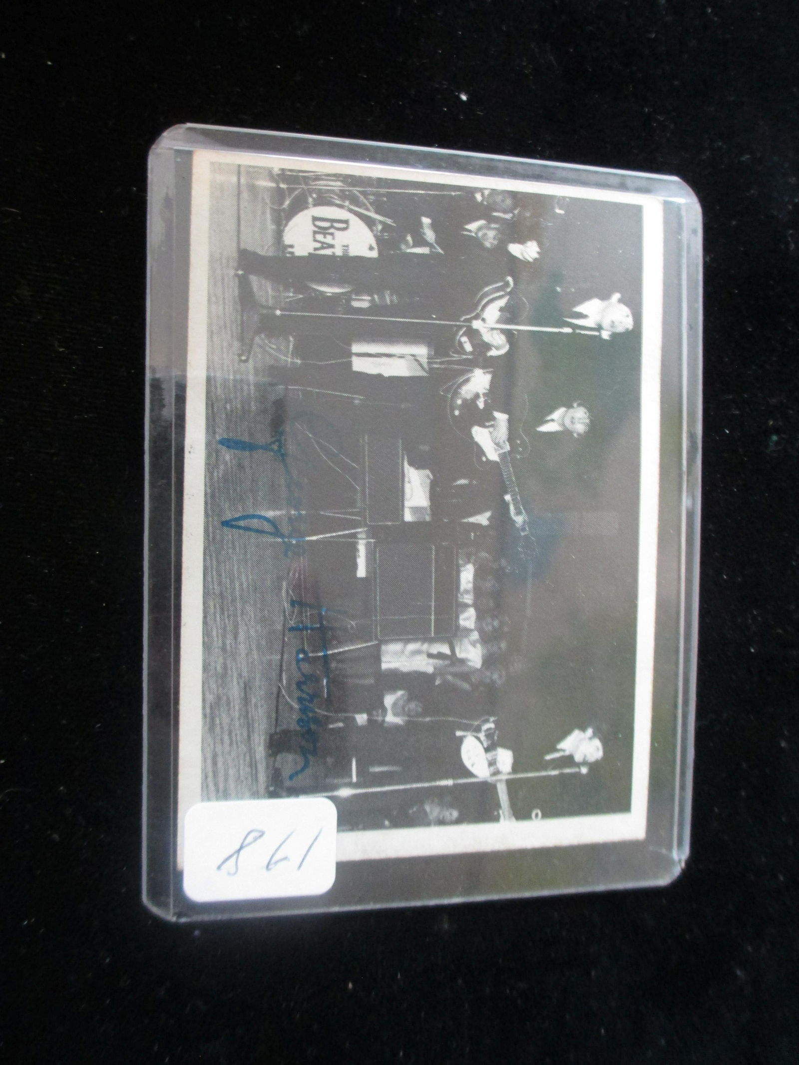 1964 signed george harrison card no coa (1 of 1)