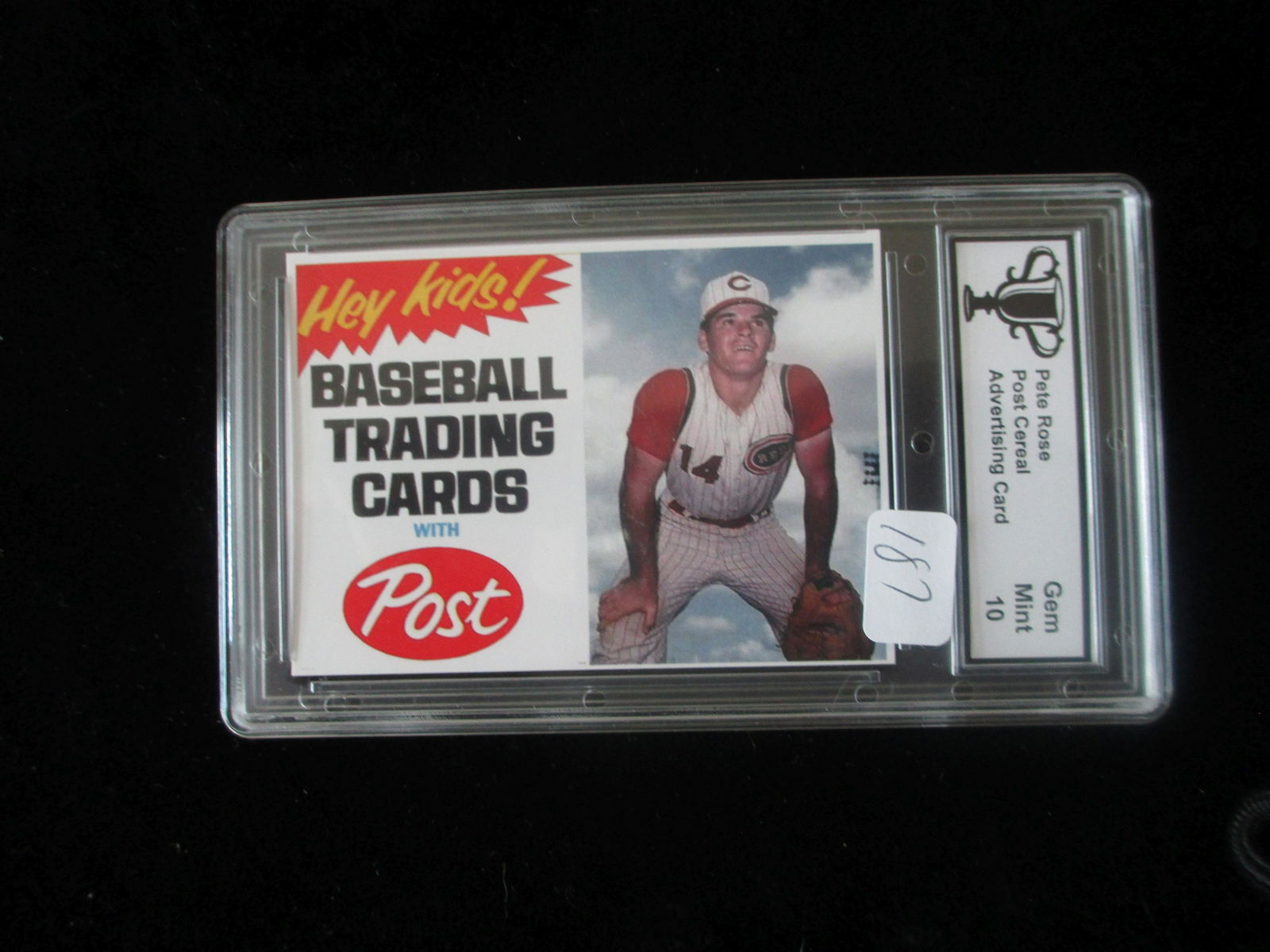 trophy graded pete rose mint 10 post cereal (1 of 1)
