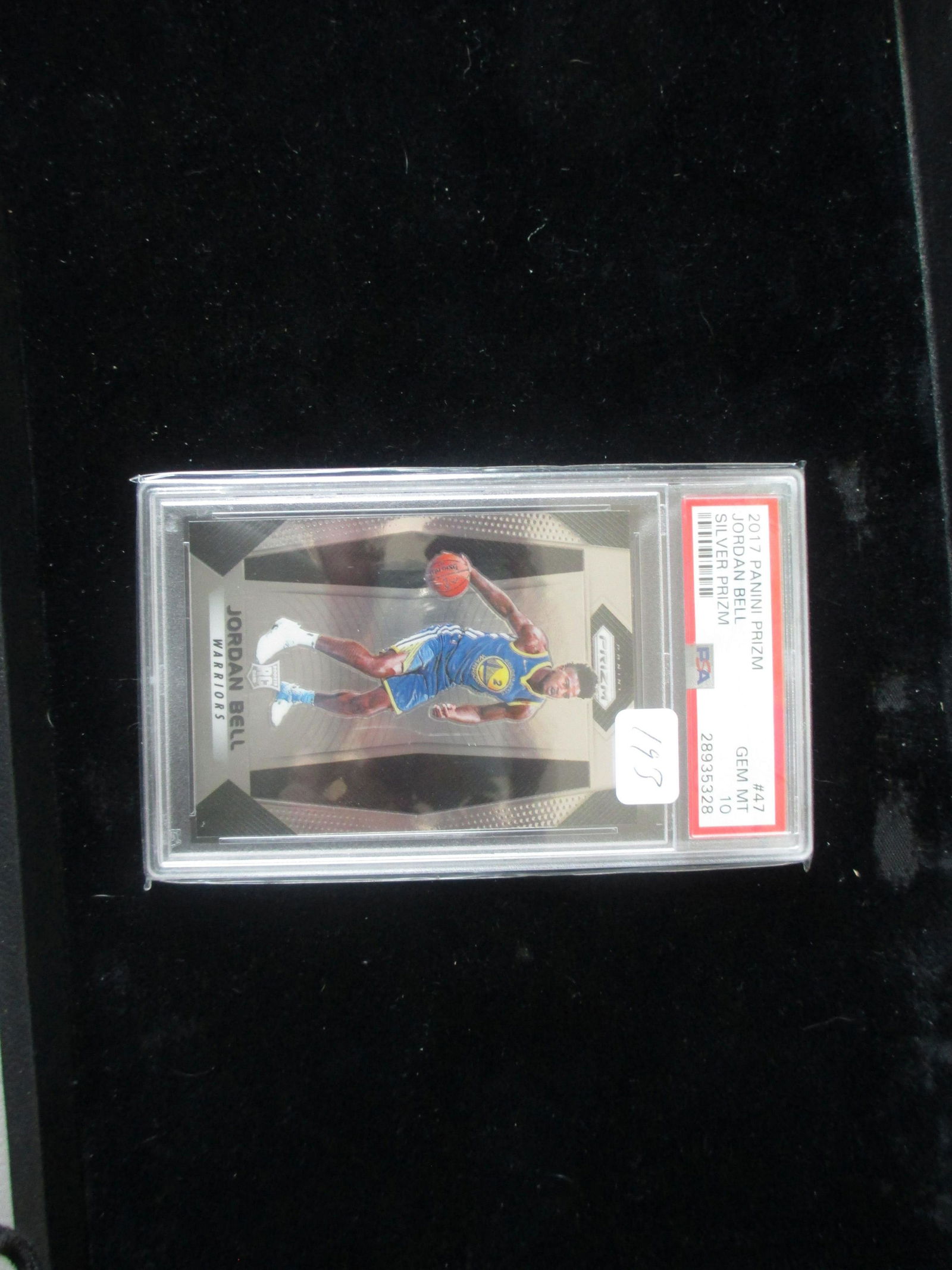 psa graded 20017 jordan bell silver prizm mint 10 (1 of 1)