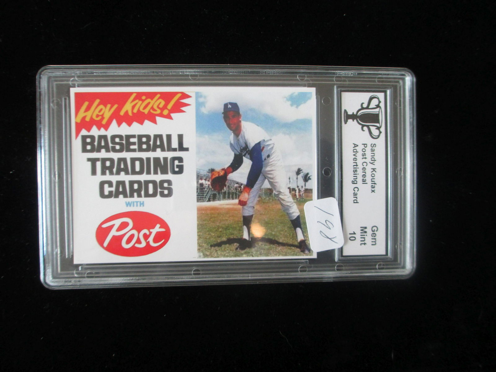 trophy graded post cereal sandy koufax mint 10 (1 of 1)