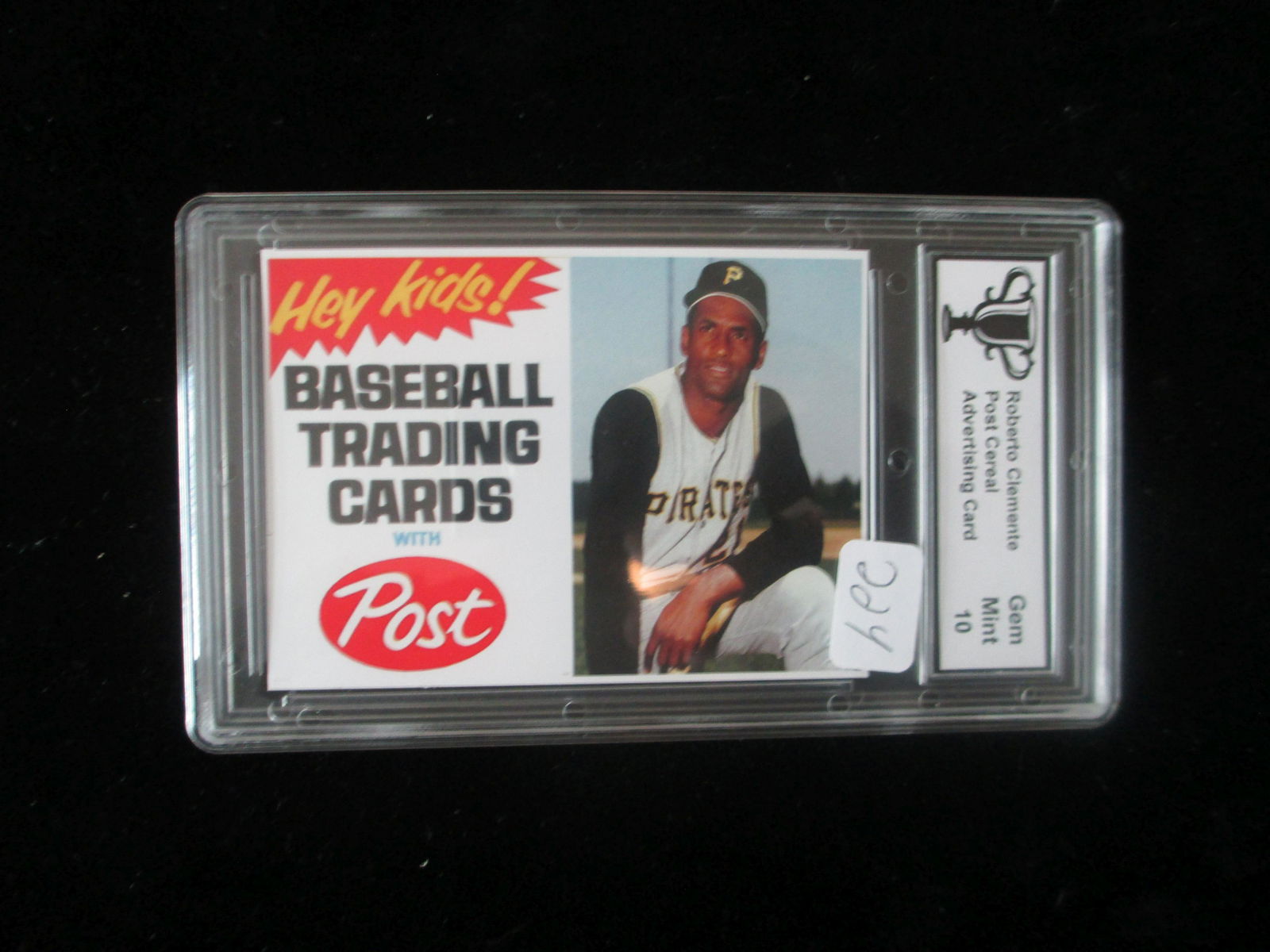 trophy graded post cereal roberto clemente mint 10 (1 of 1)