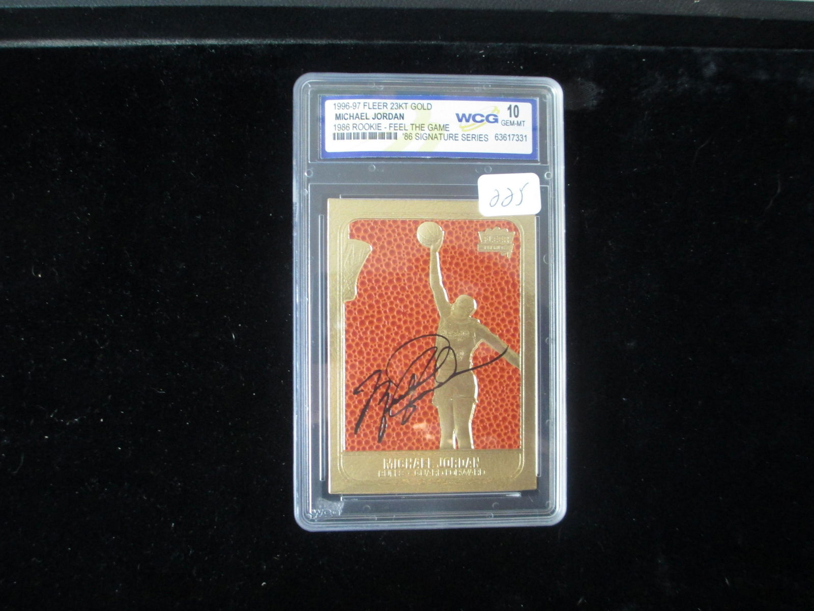 wcg graded 1996 michael jordan 23kt gold mint 10 (1 of 1)