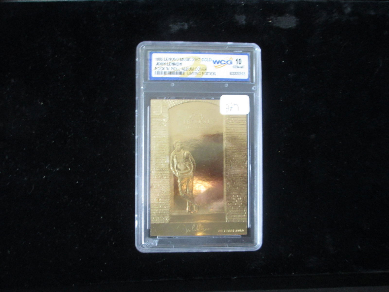 wcg graded 1995 john lennon 23kt gold mint 10 (1 of 1)