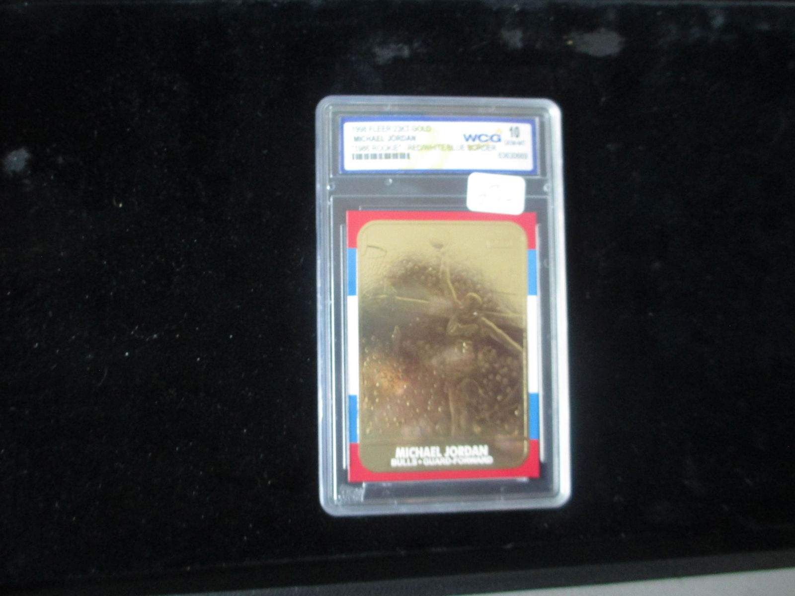 wcg graded 1996 michael jordan 23kt gold rookie (1 of 1)