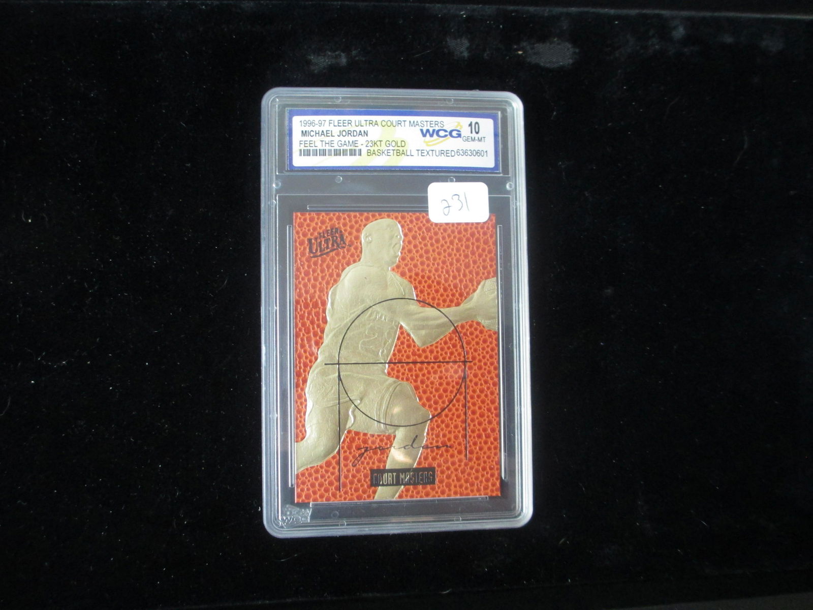 wcg graded 1996 michael jordan 23kt gold mint 10 (1 of 1)