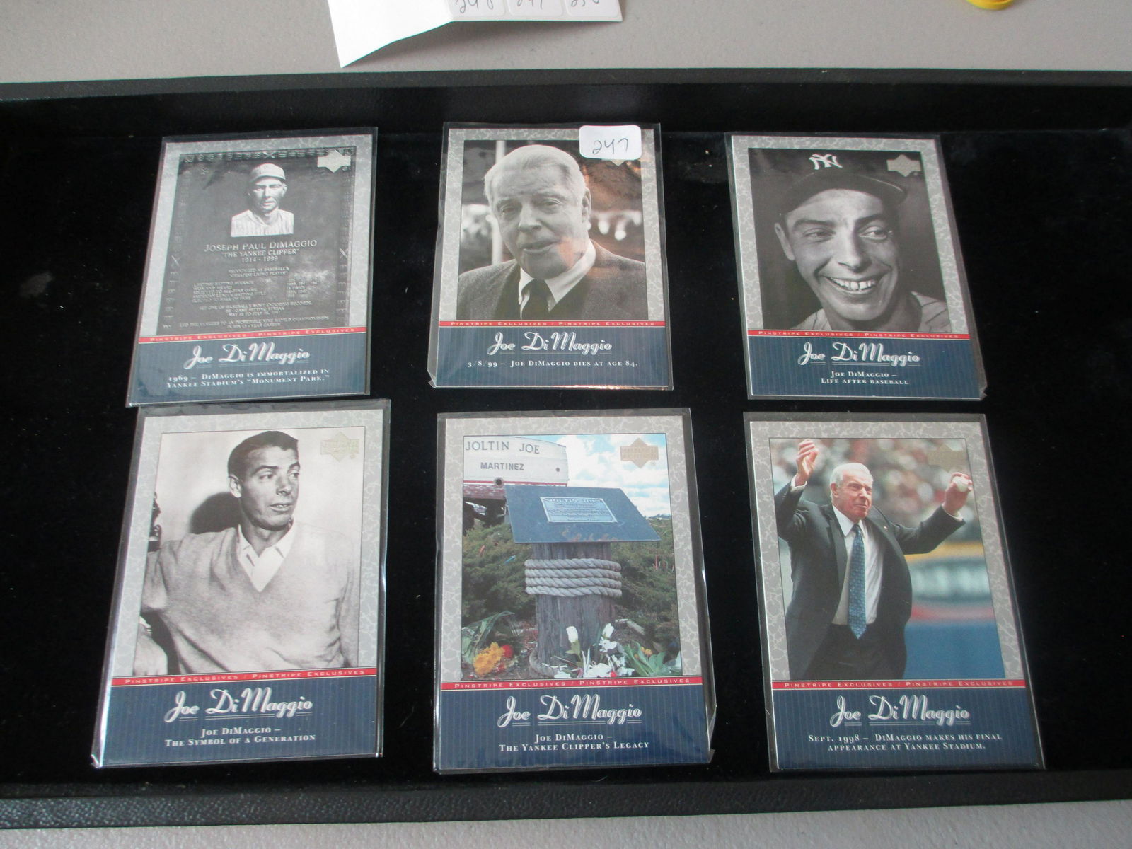 lot of 6 joe dimaggio insert cards (1 of 1)