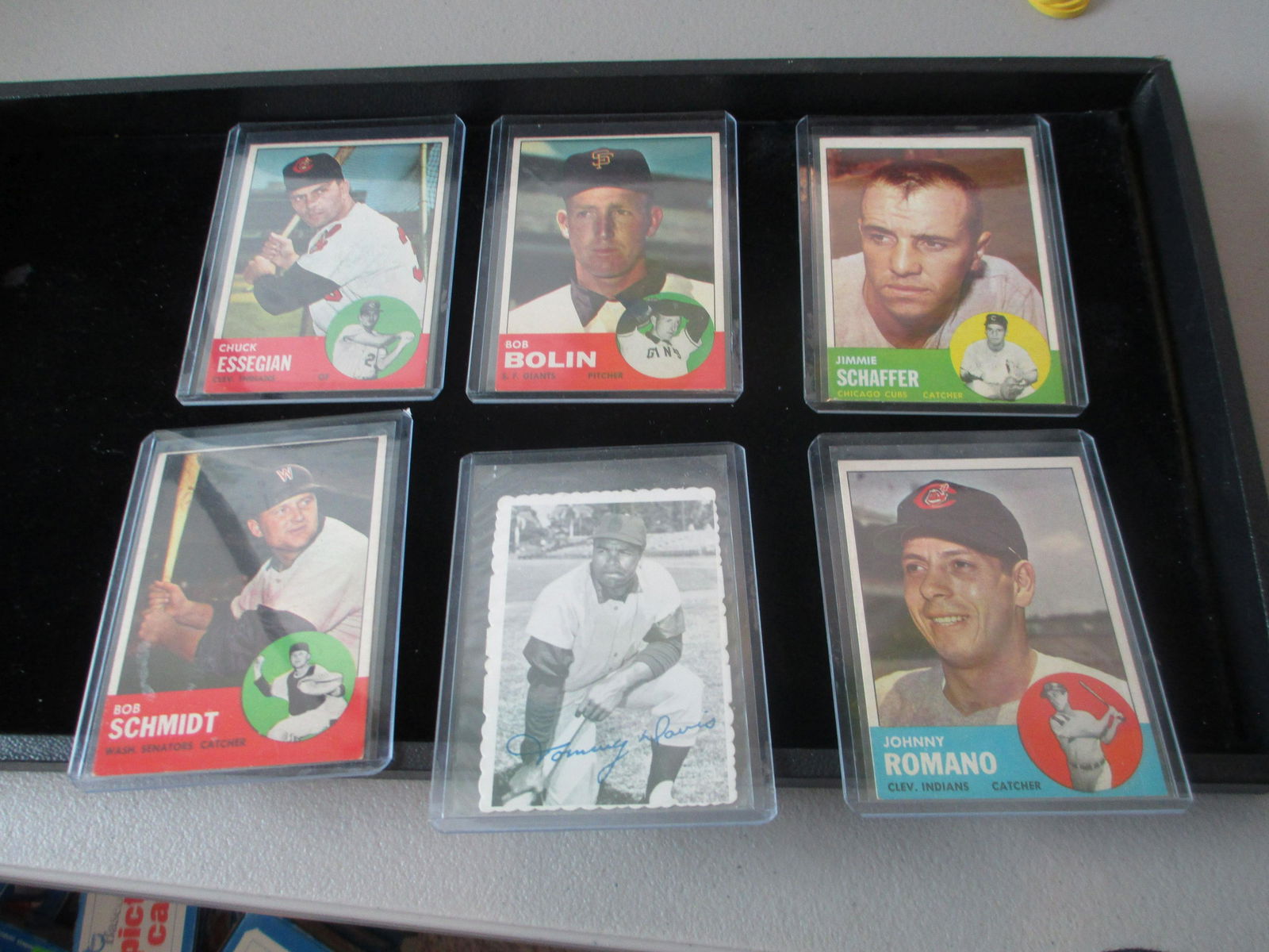 lot of 6 vintage baseball cards (1 of 1)