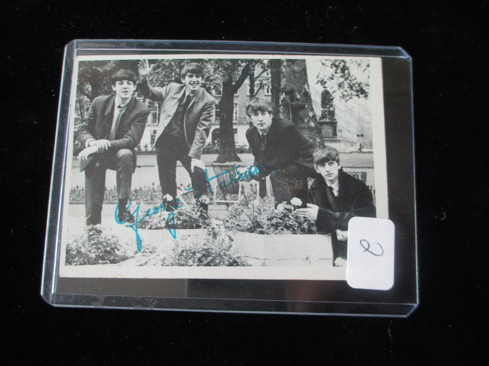 1964 george harrison  signed card no coa (1 of 1)