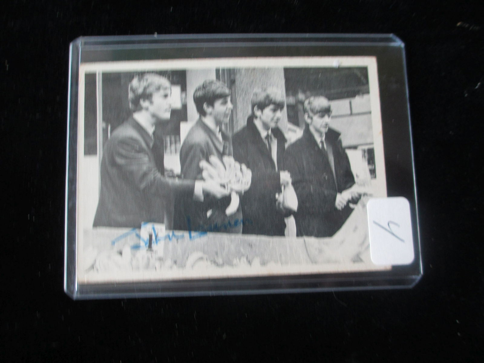 1964 john lennon  signed card no coa (1 of 1)