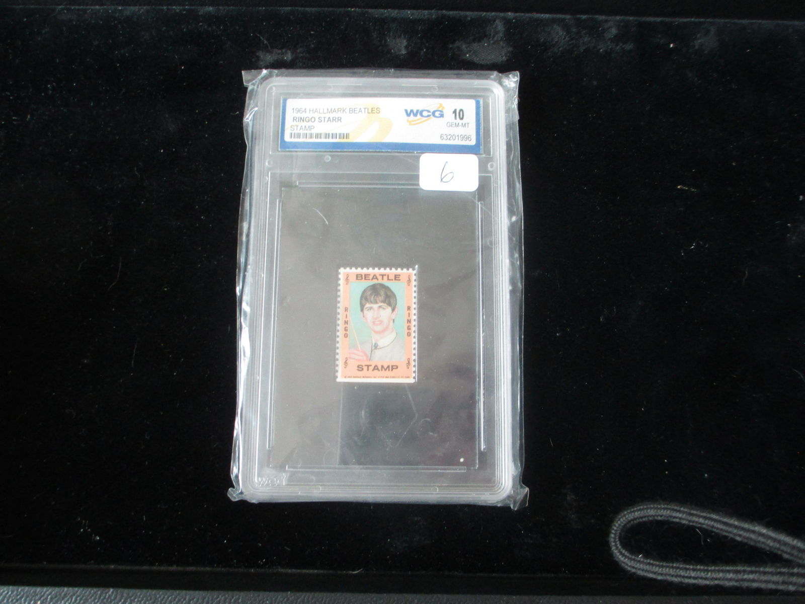 1964 wcg graded ringo starr stamp mint 10: graded lot