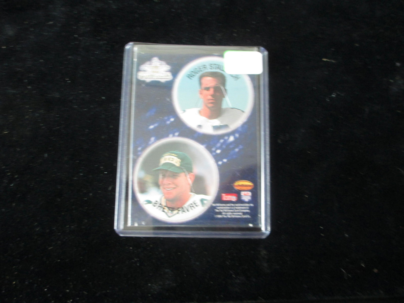 roger staubach/brett favre card: qb greats