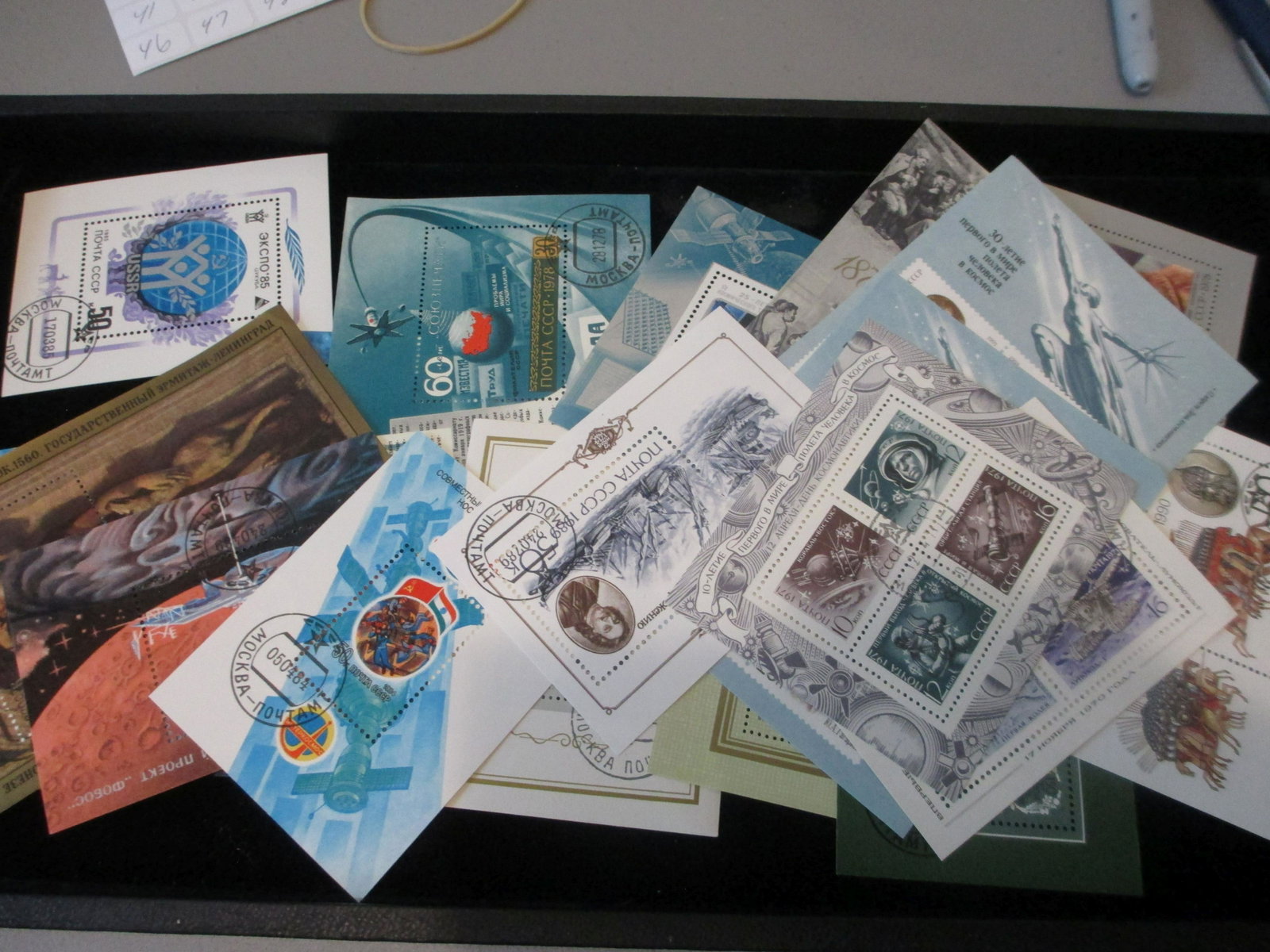 lot of 20 soviet union souvinir sheets: rare lot