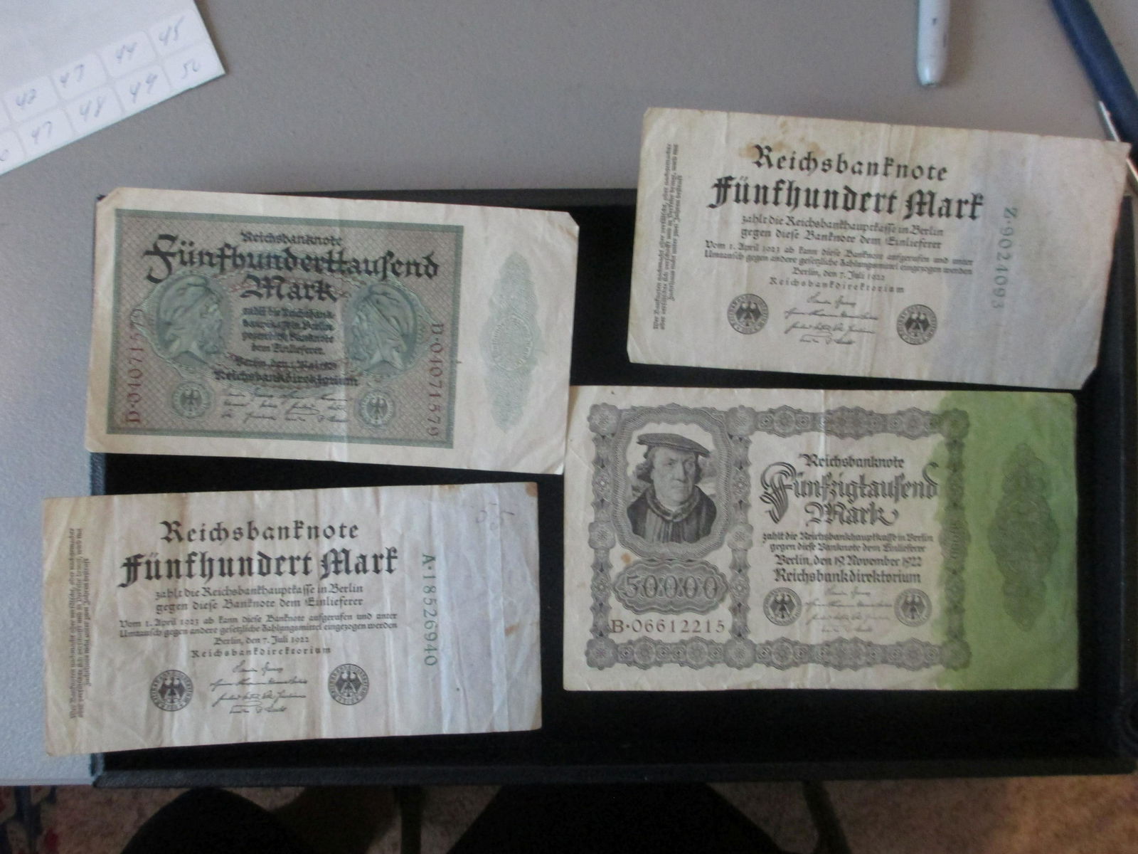 lot of 4 german notes (1 of 1)