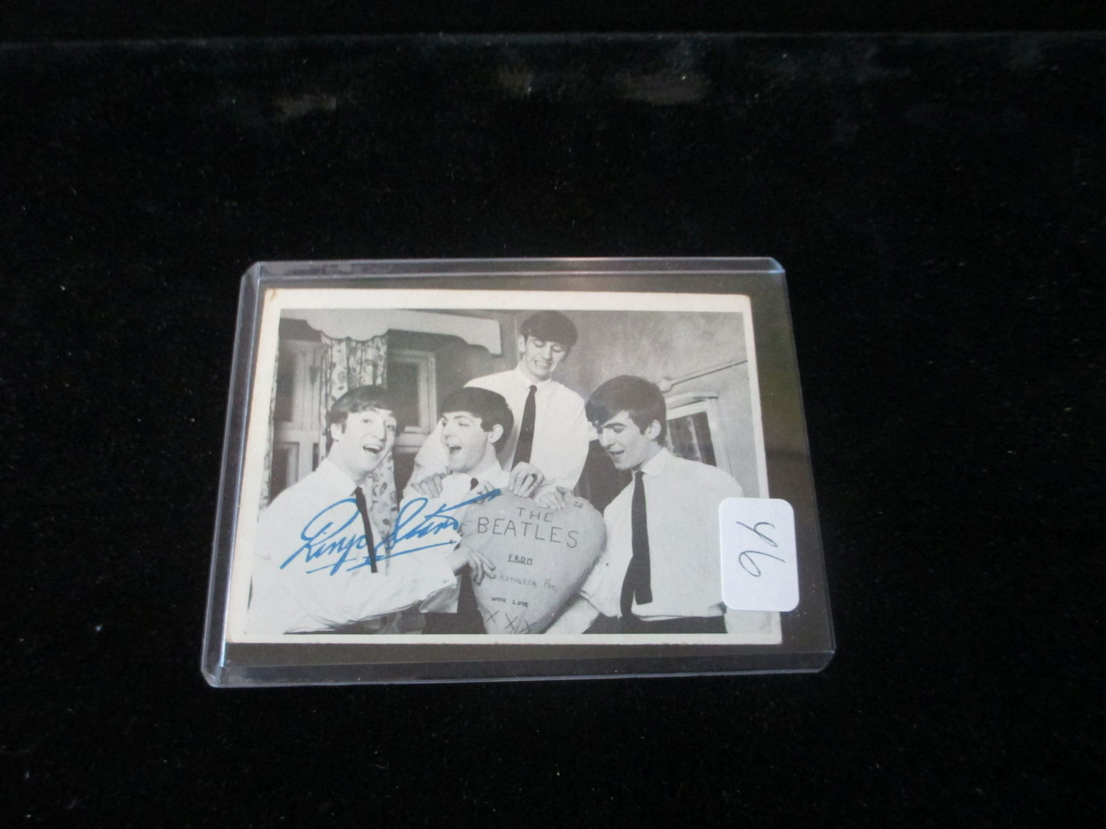 the beatles signed card ringo starr no coa (1 of 1)