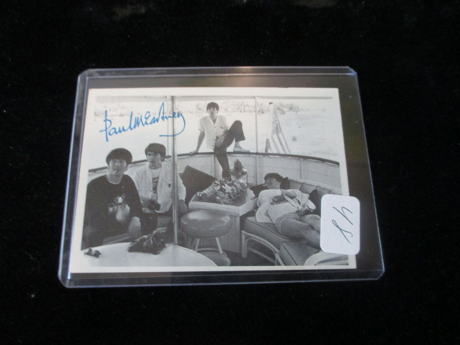 the beatles signed card paul mccartney no coa (1 of 1)
