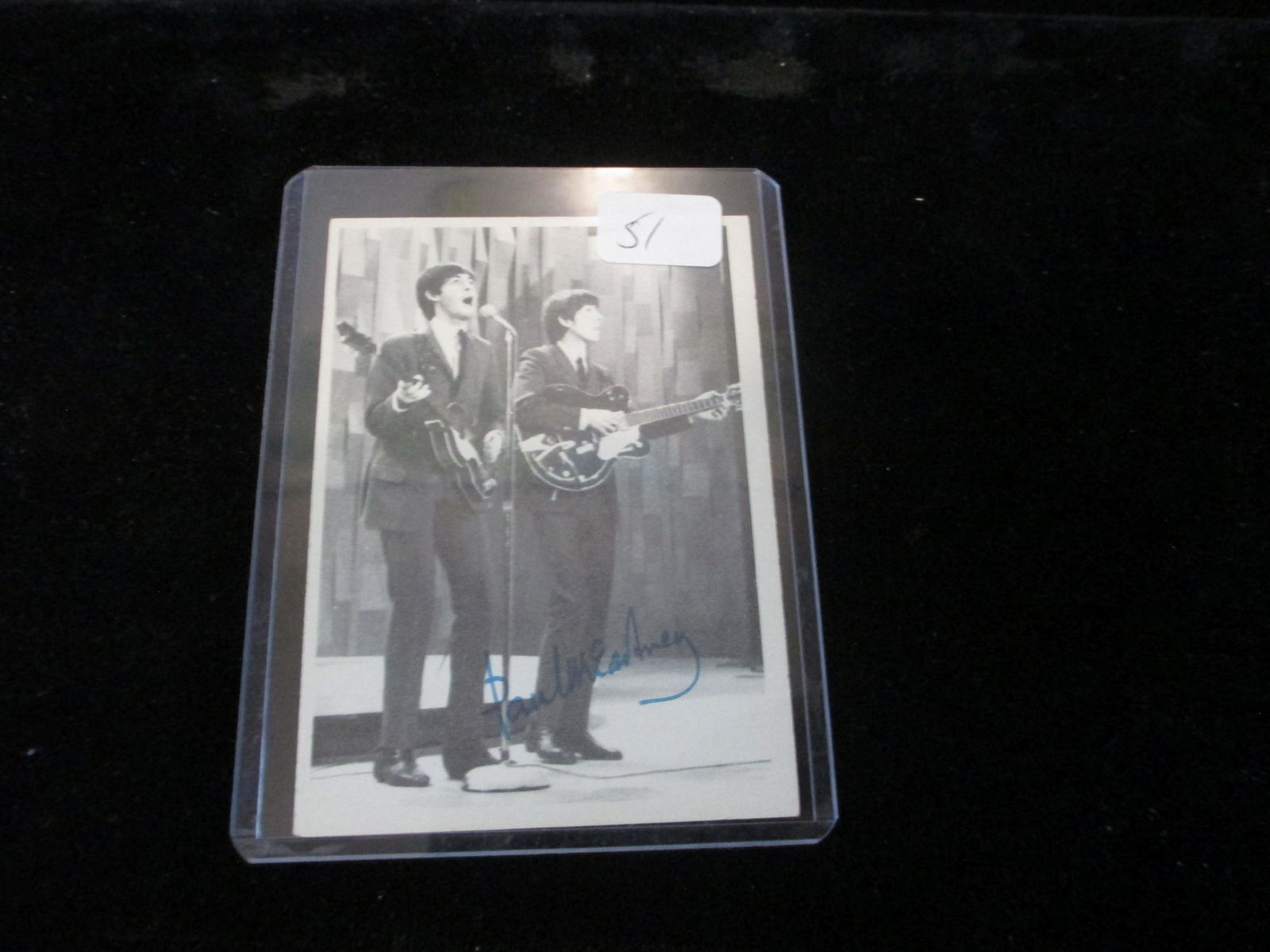 the beatles signed card paul mccartney no coa (1 of 1)